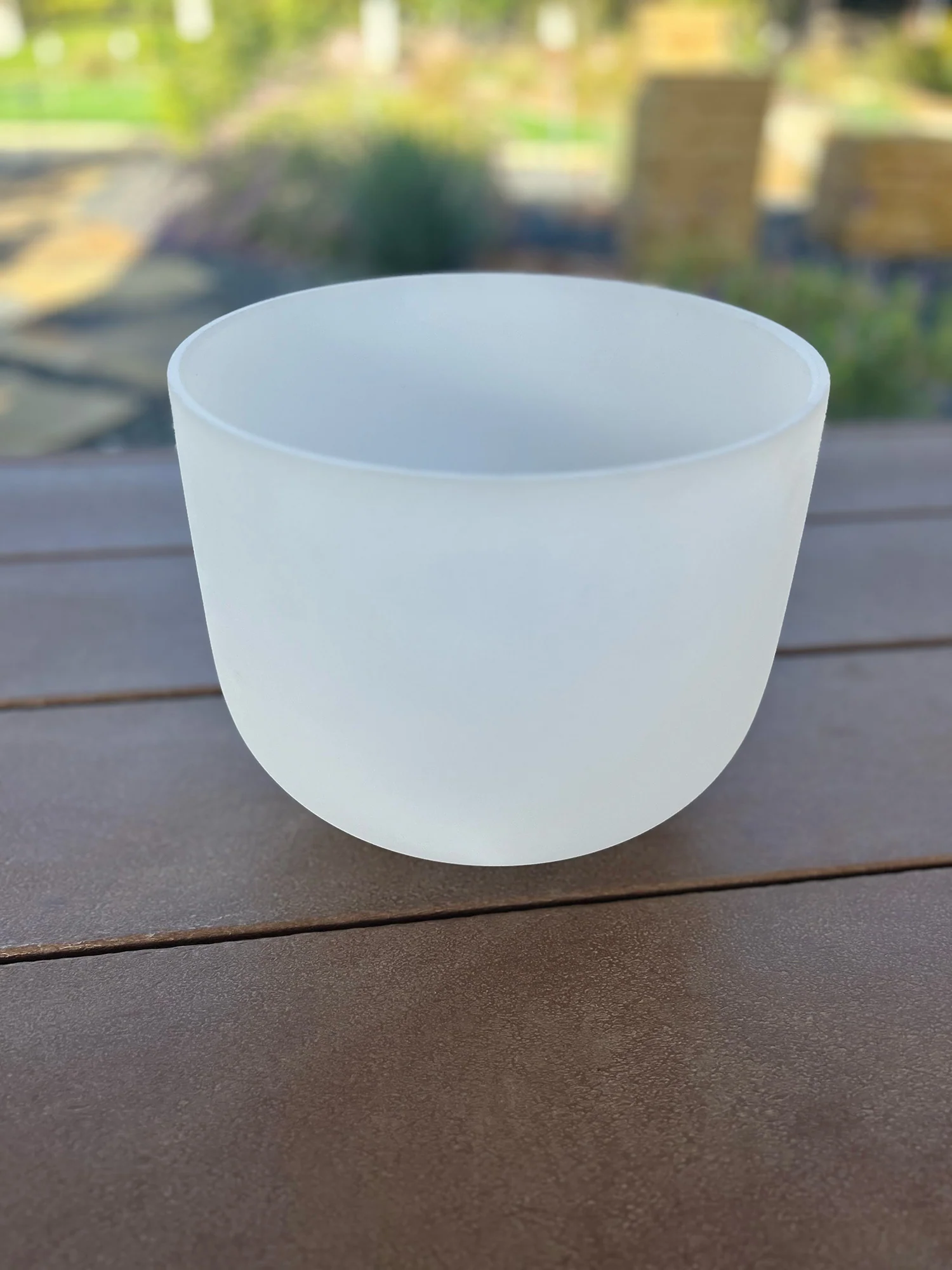 11 inch, F4 Perfect Pitch Frosted Crystal Singing Bowl Bowl - Image 3
