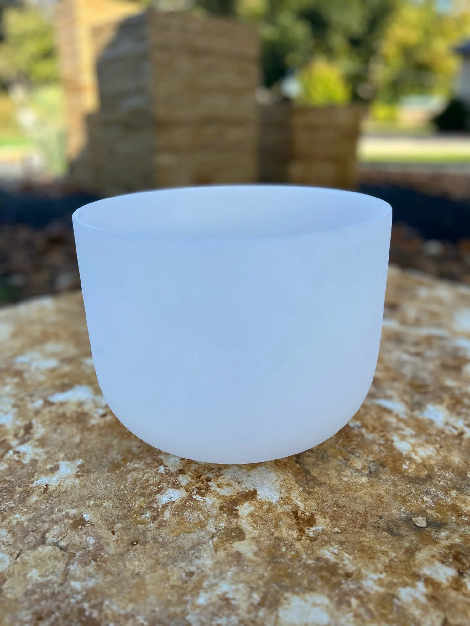 11 inch, F4 Perfect Pitch Frosted Crystal Singing Bowl Bowl - Image 5