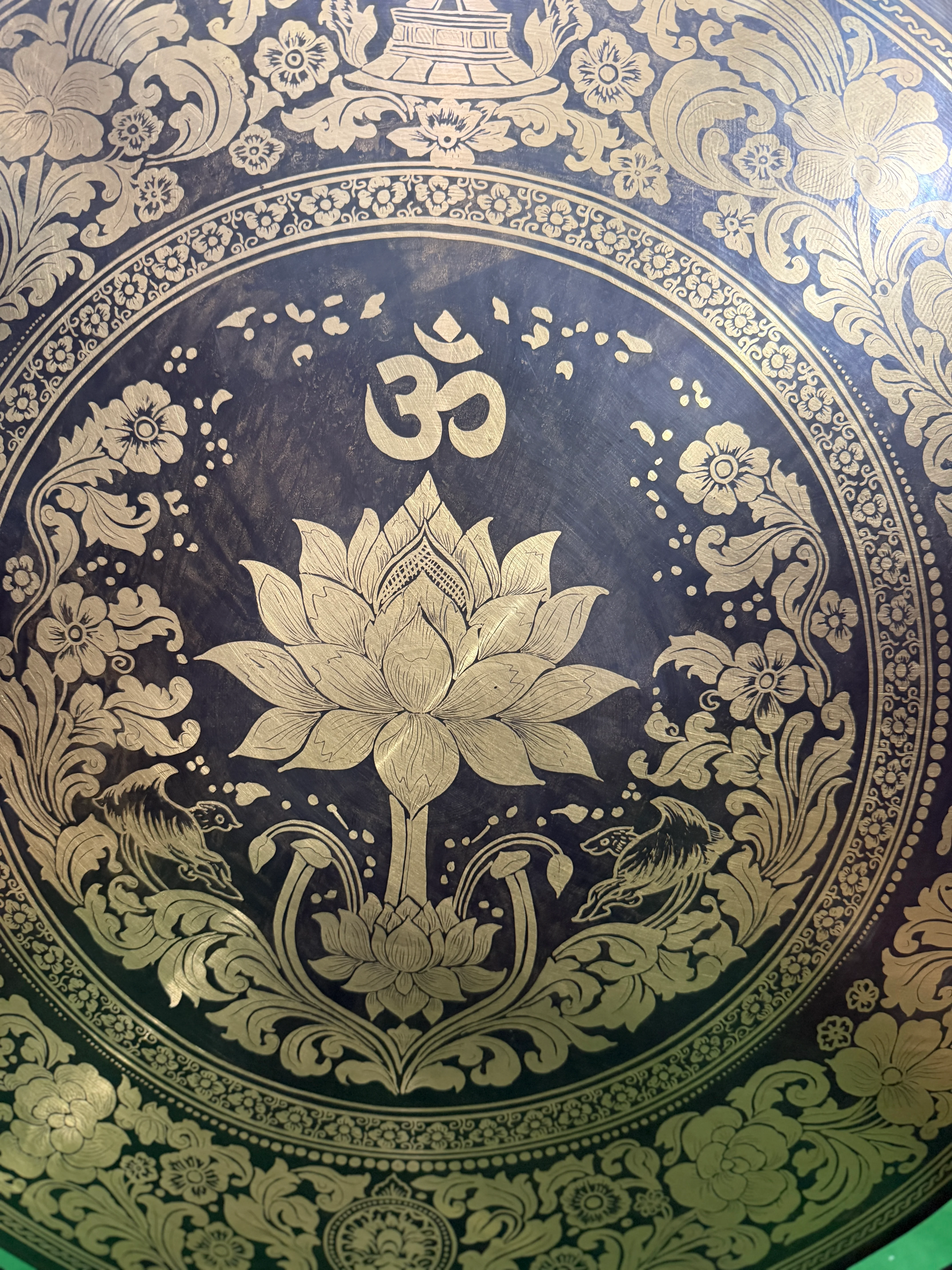 27 Inch Bronze Gong Handmade In Nepal One of One 0001 - Image 4