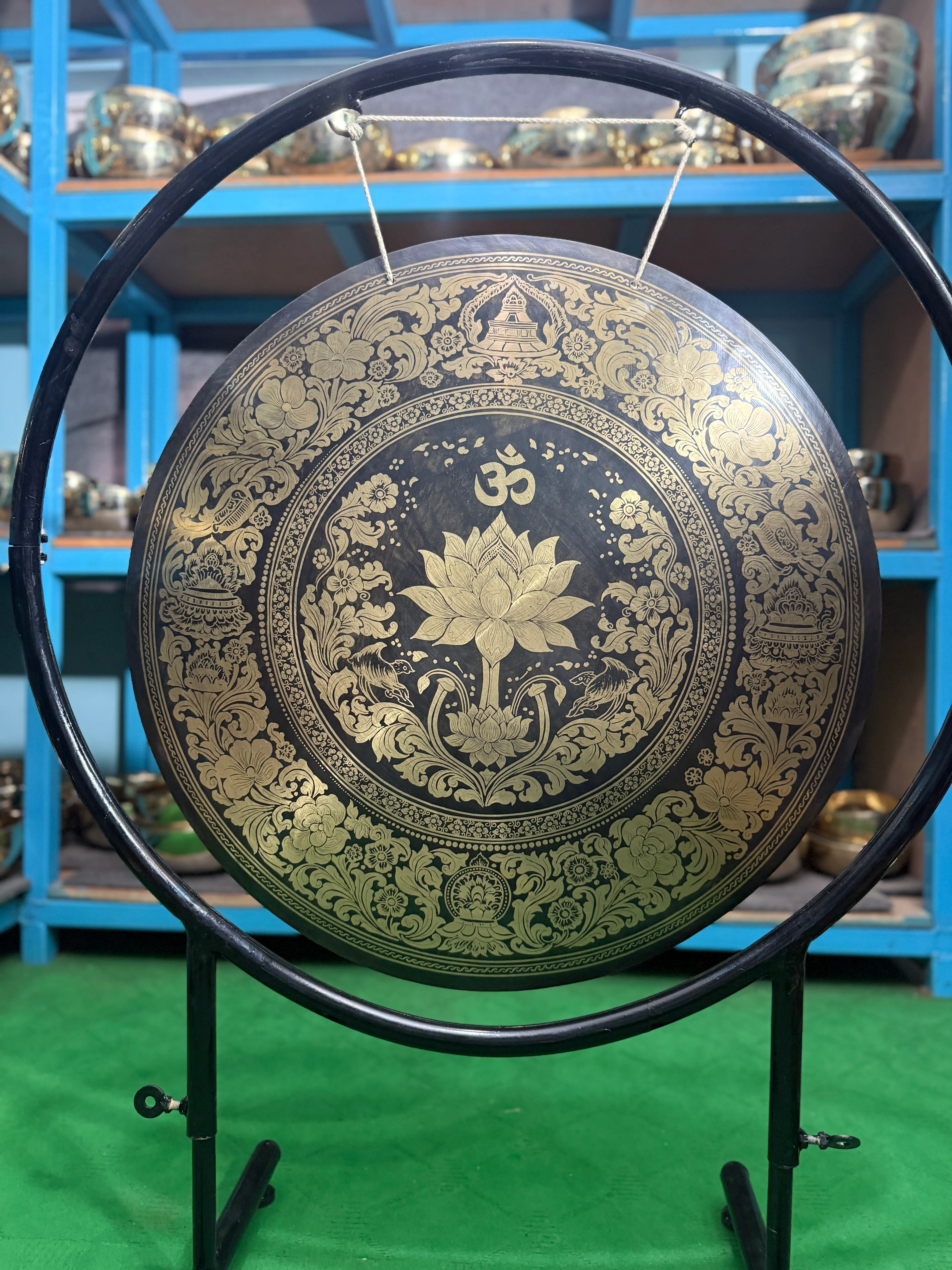 27 Inch Bronze Gong Handmade In Nepal One of One 0001 - Image 8