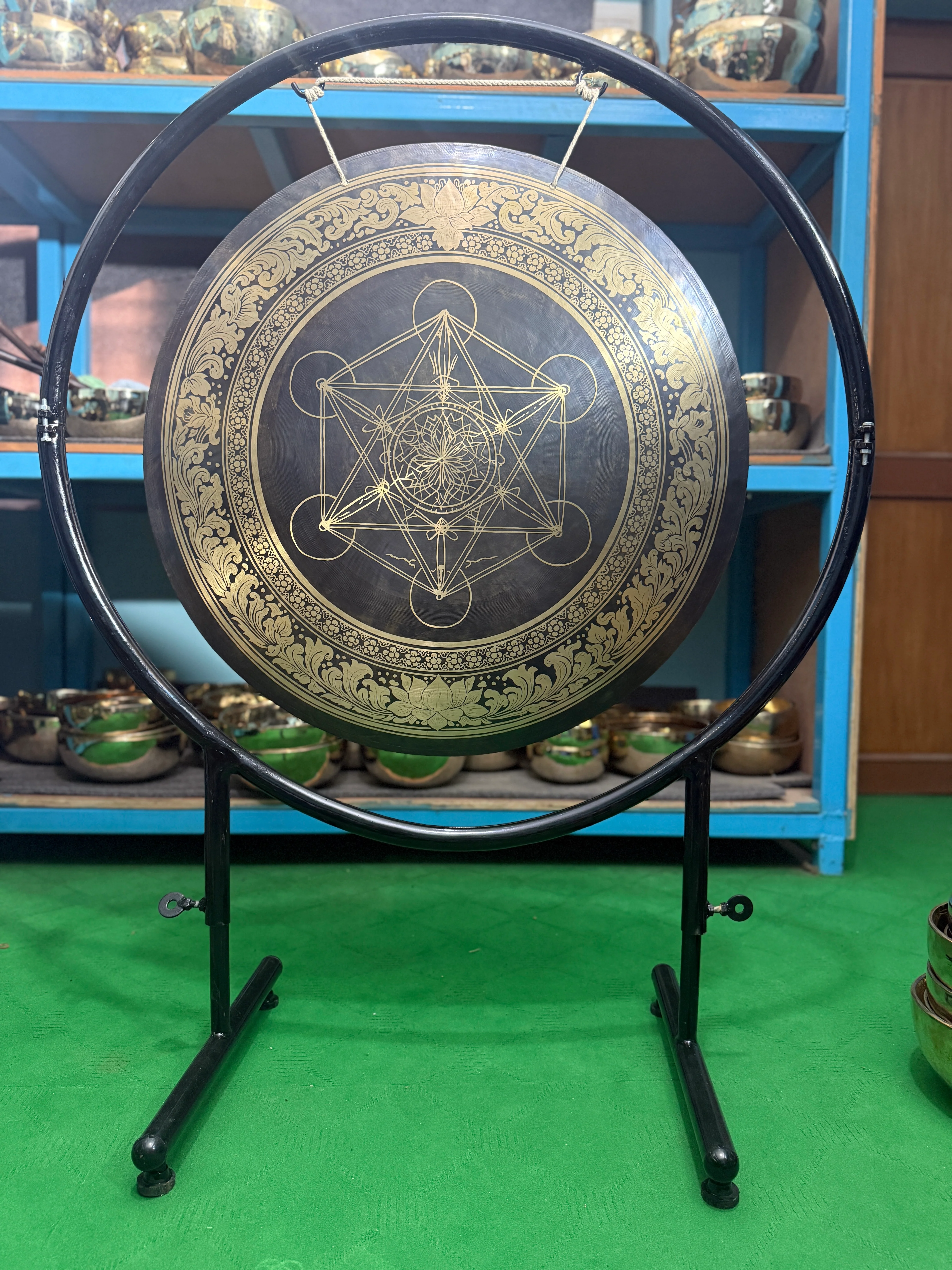 27 Inch Bronze Gong Handmade In Nepal One of One 0005 - Image 13