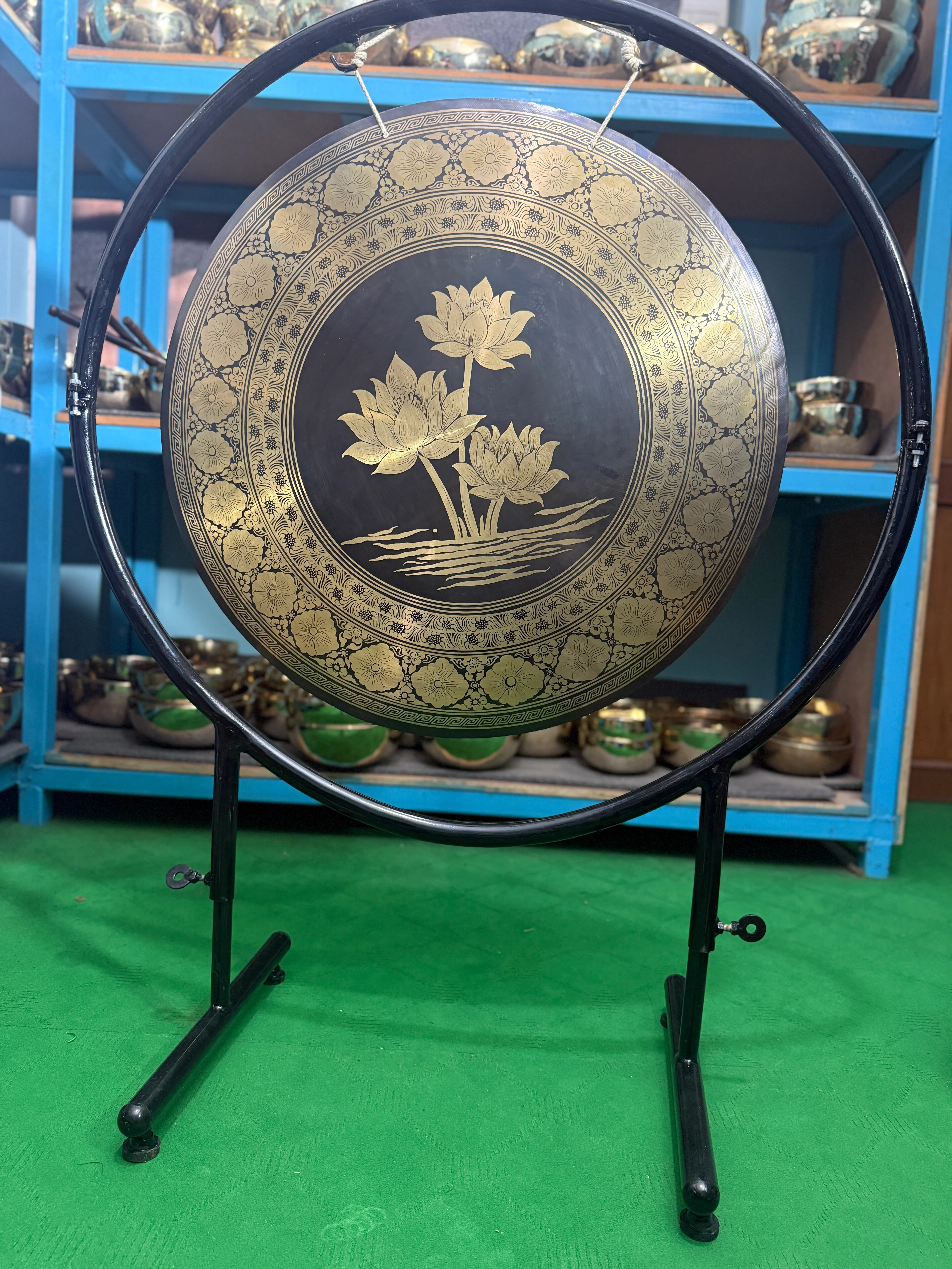 27 Inch Bronze Gong Handmade In Nepal One of One 0006 - Image 20