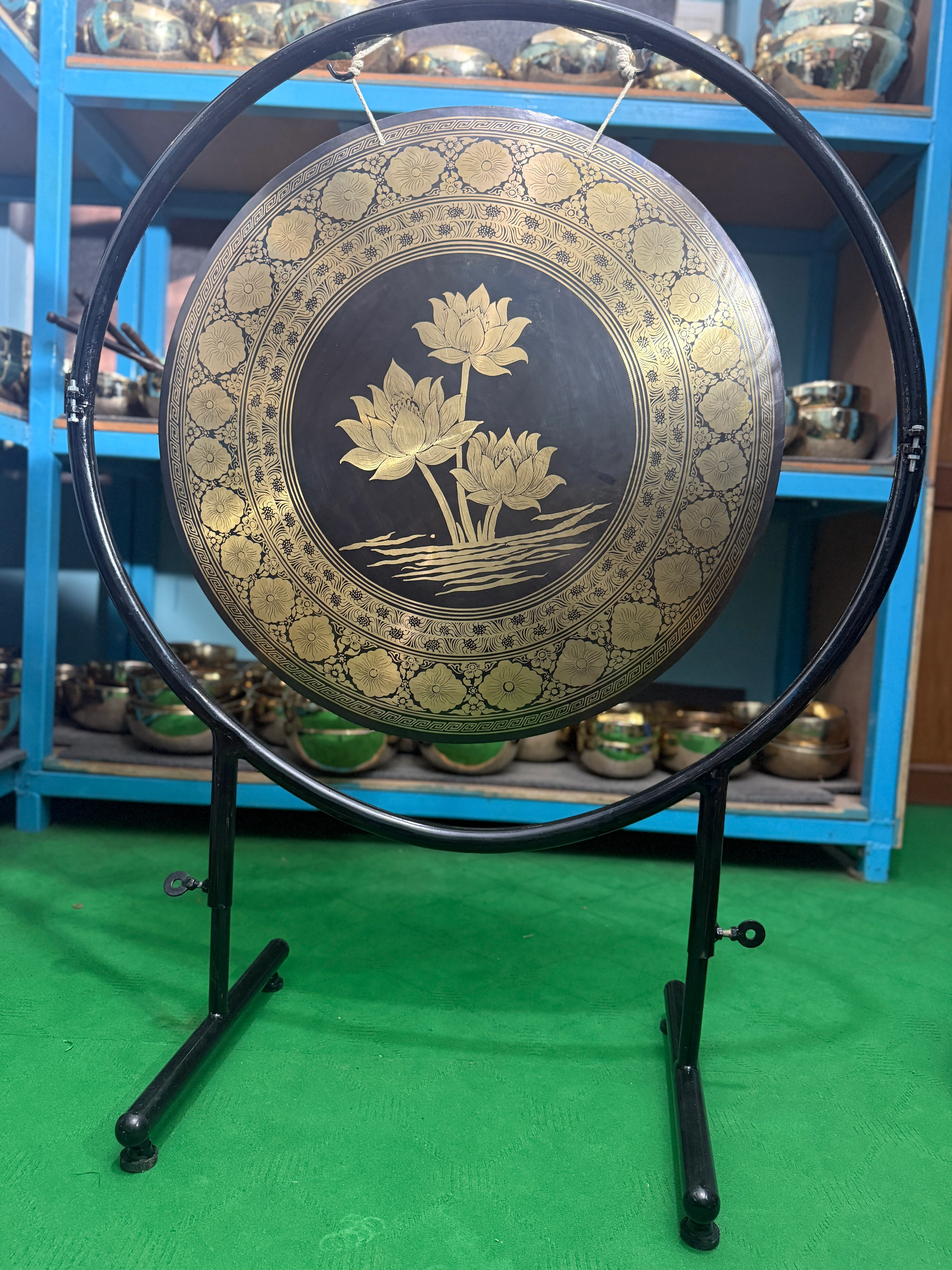 27 Inch Bronze Gong Handmade In Nepal One of One 0006 - Image 21