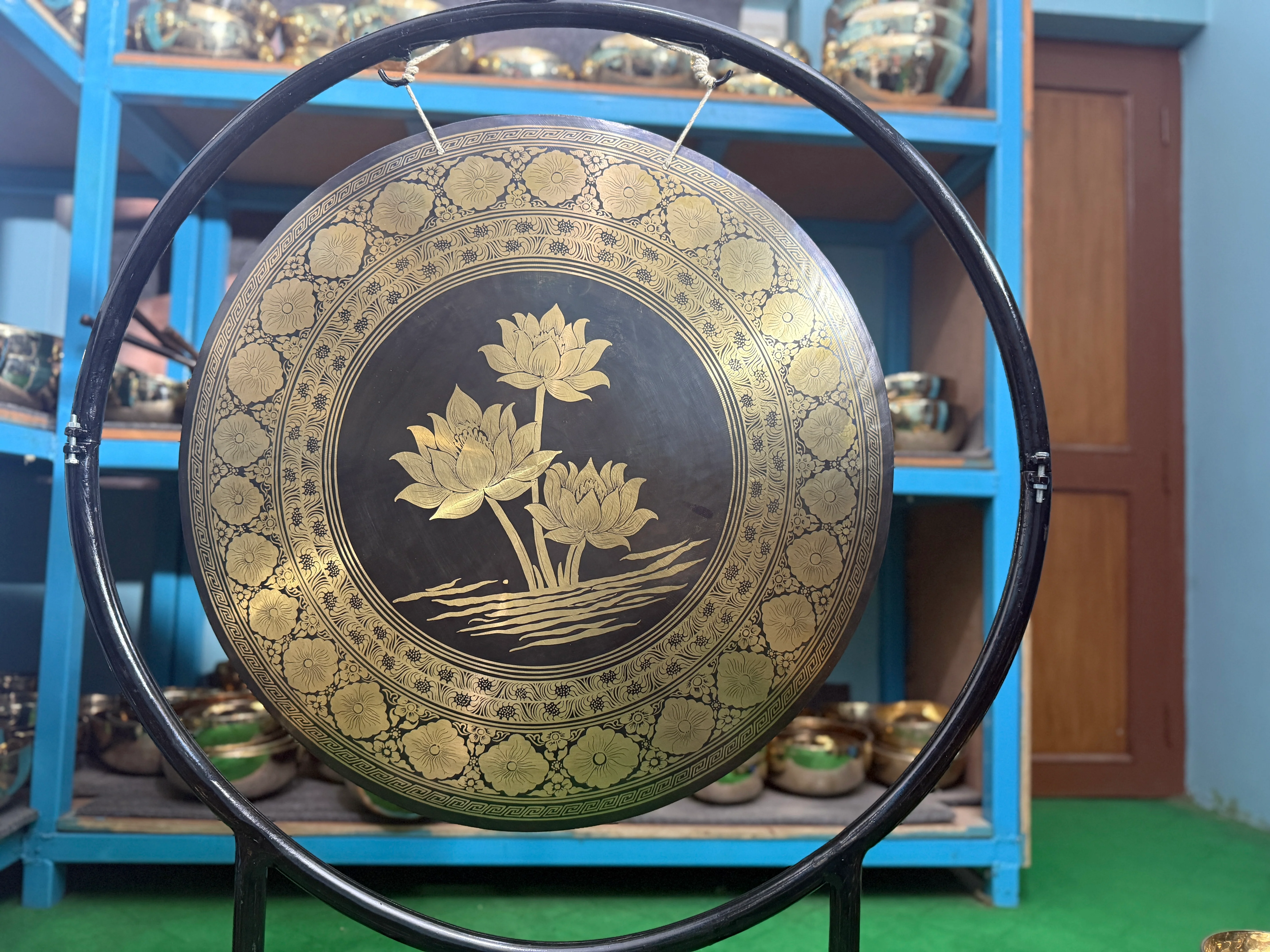 27 Inch Bronze Gong Handmade In Nepal One of One 0006 - Image 25
