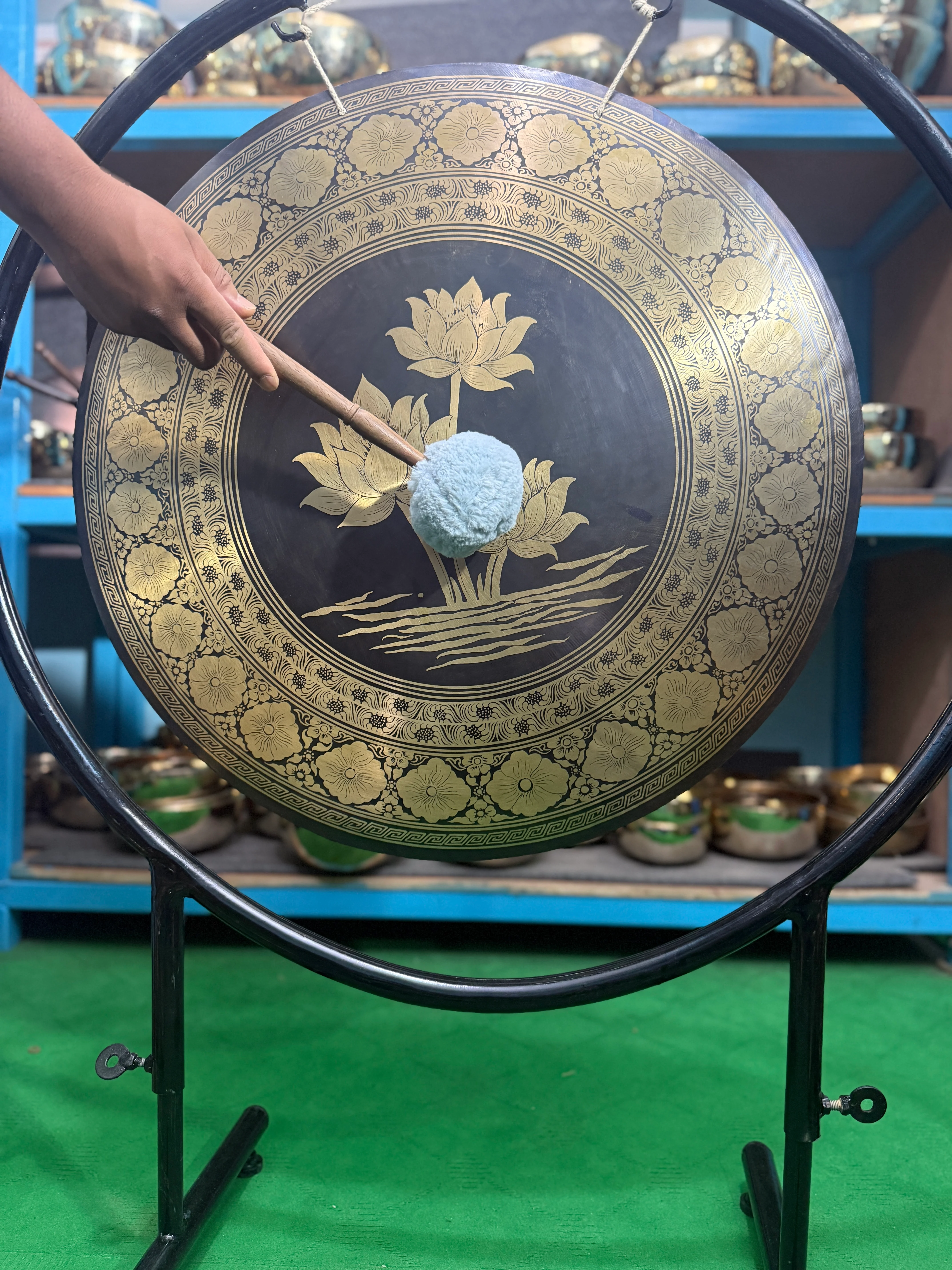 27 Inch Bronze Gong Handmade In Nepal One of One 0006 - Image 3
