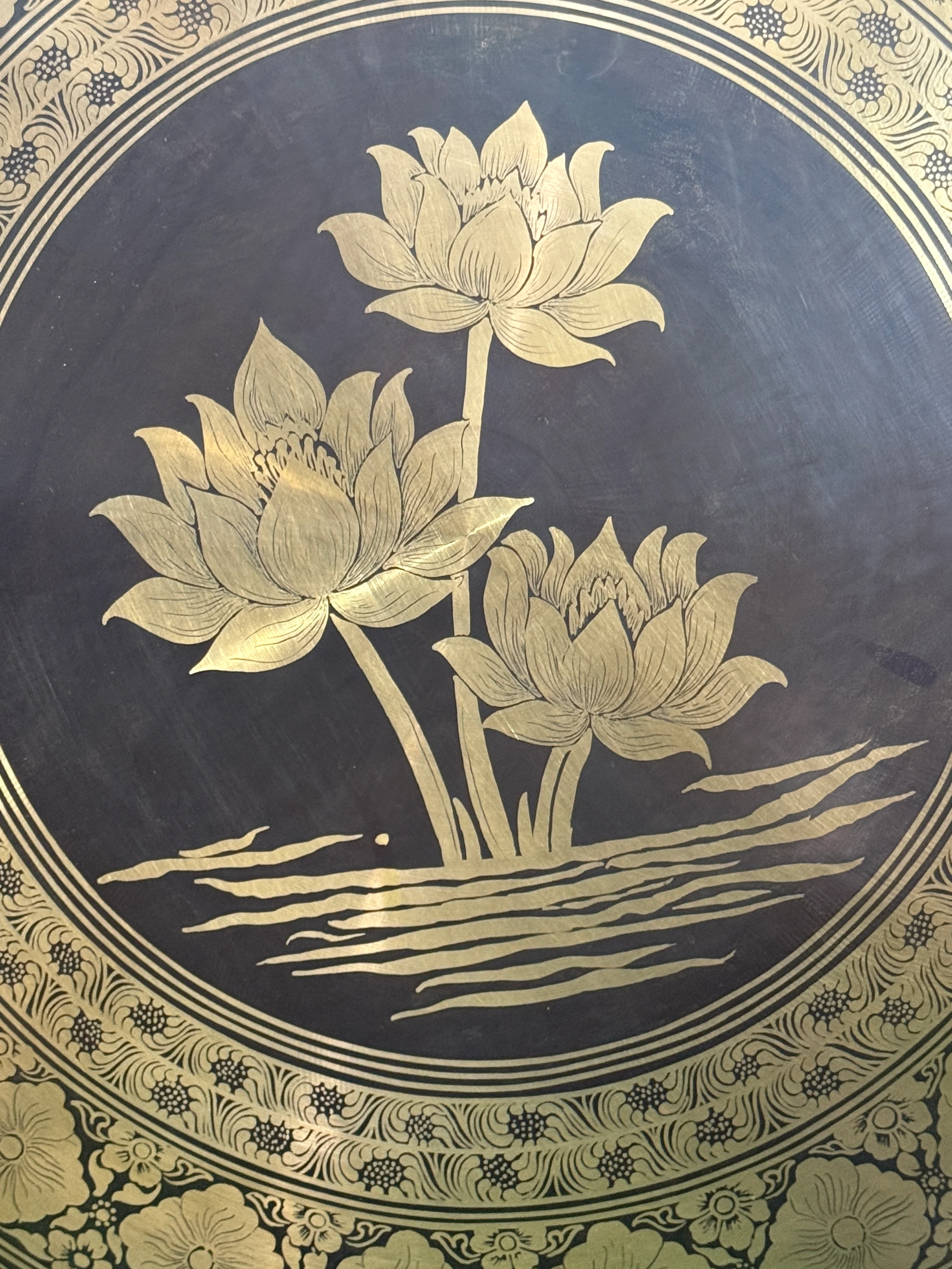 27 Inch Bronze Gong Handmade In Nepal One of One 0006 - Image 6
