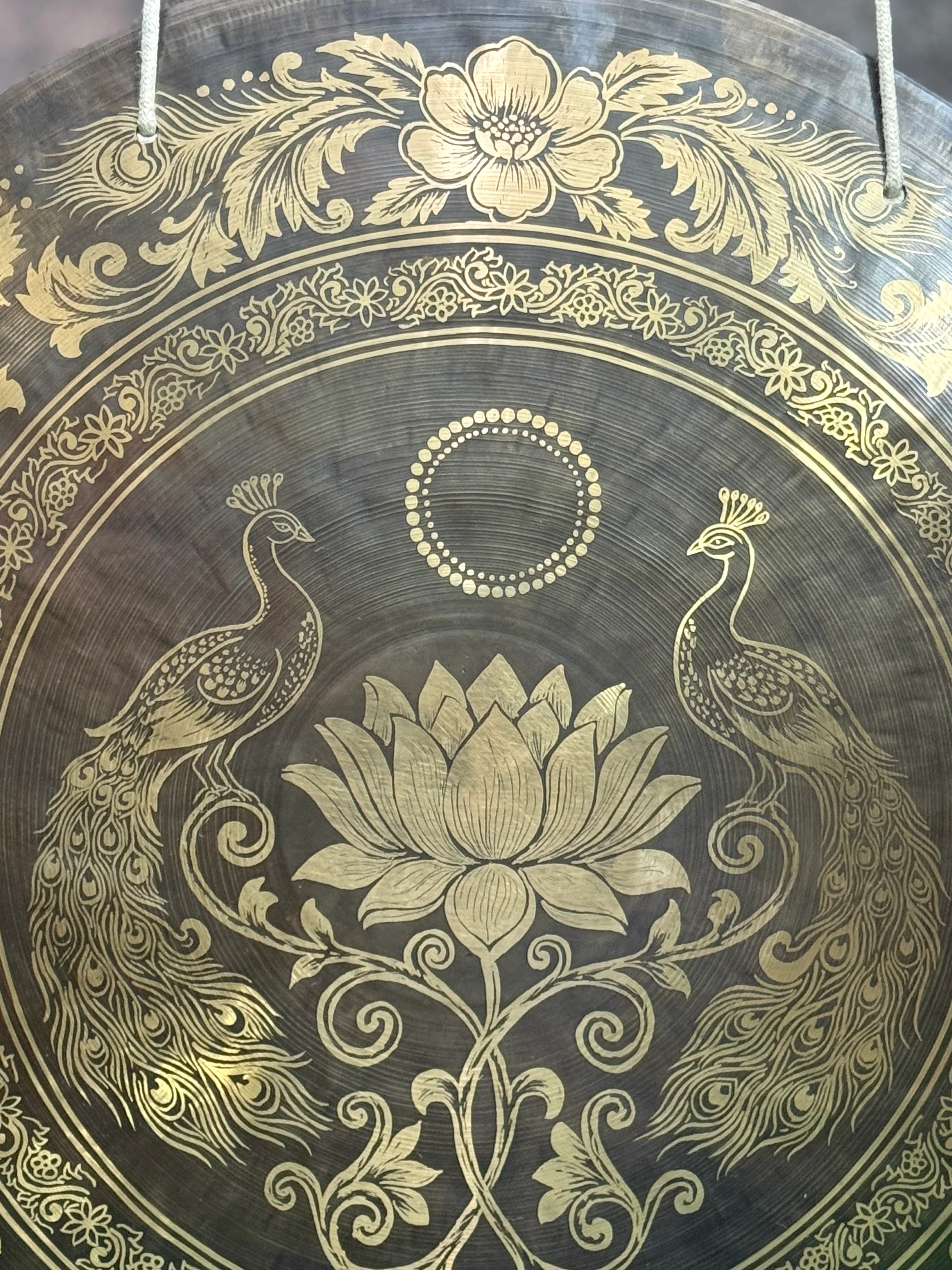 27 Inch Bronze Gong Handmade In Nepal One of One 0007 - Image 13