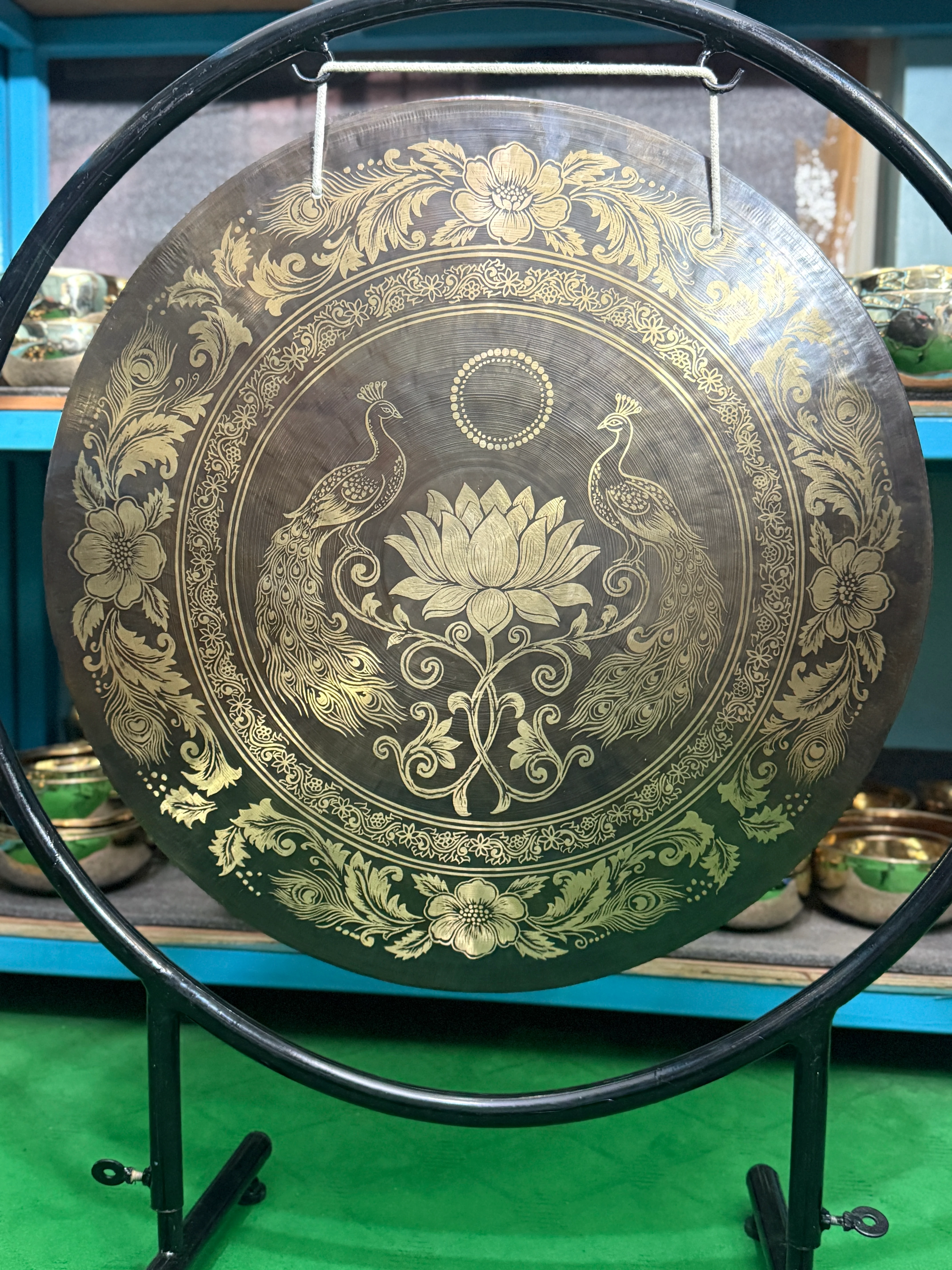 27 Inch Bronze Gong Handmade In Nepal One of One 0007 - Image 2