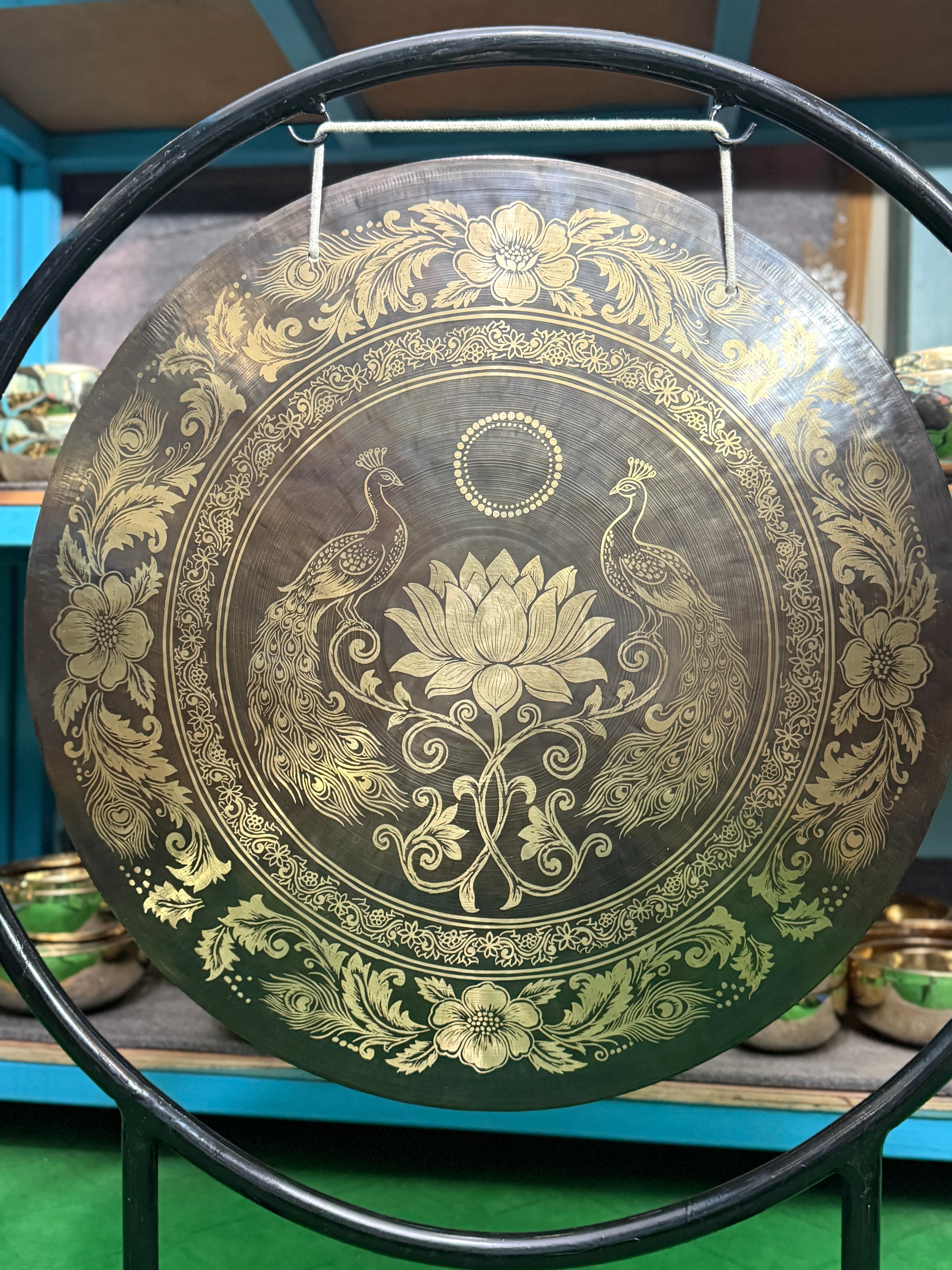 27 Inch Bronze Gong Handmade In Nepal One of One 0007 - Image 5