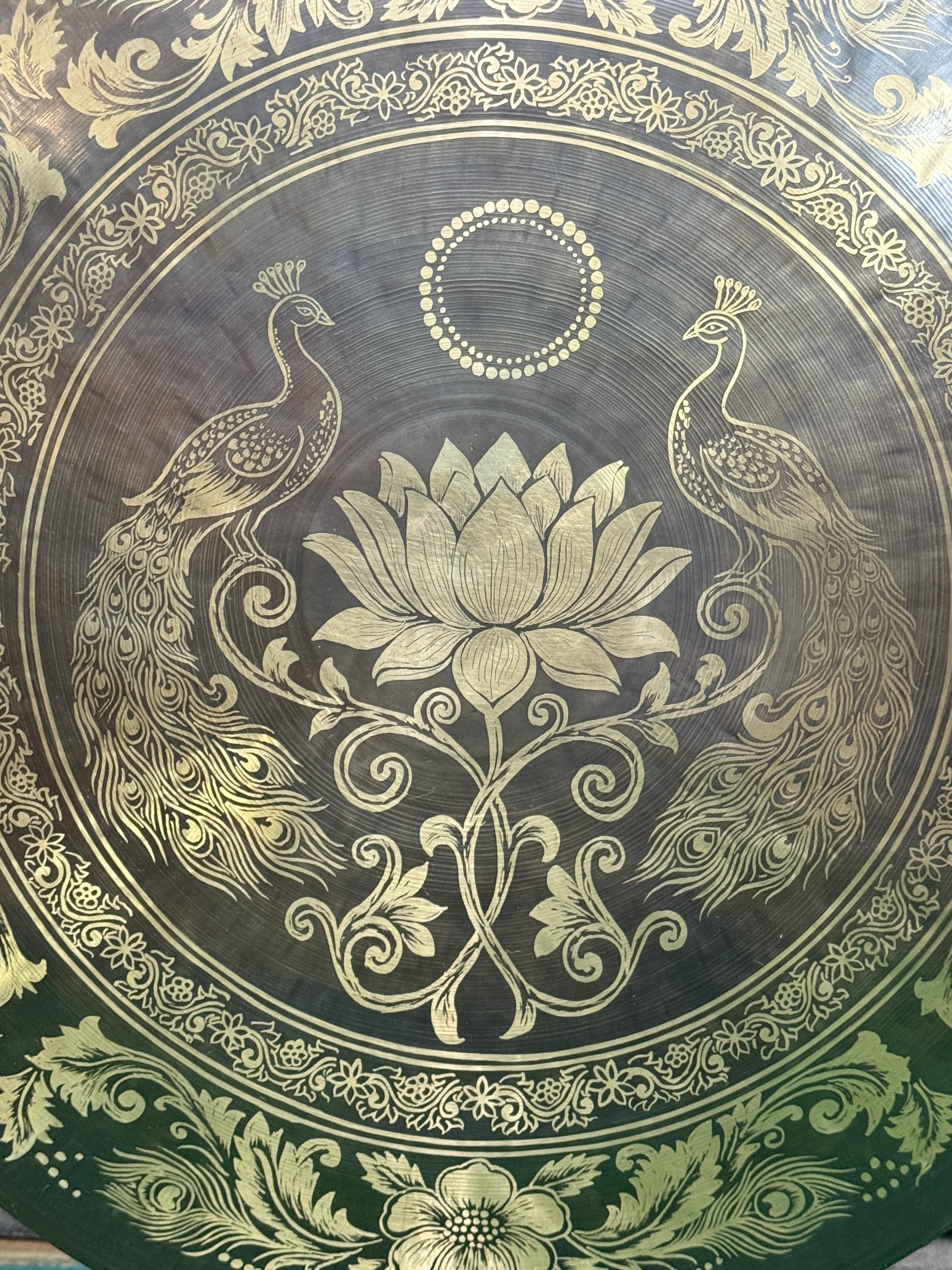 27 Inch Bronze Gong Handmade In Nepal One of One 0007 - Image 6