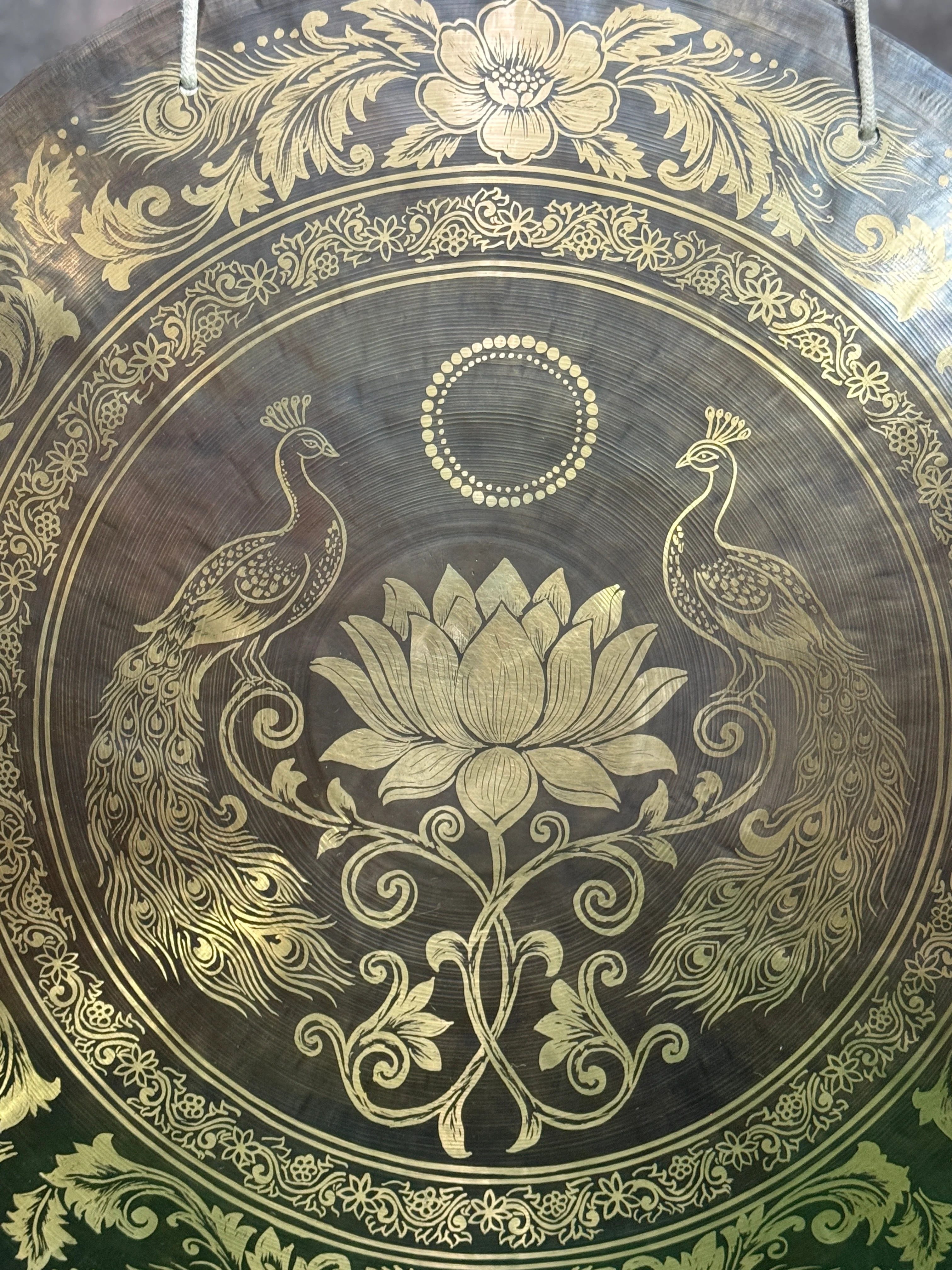 27 Inch Bronze Gong Handmade In Nepal One of One 0007 - Image 7