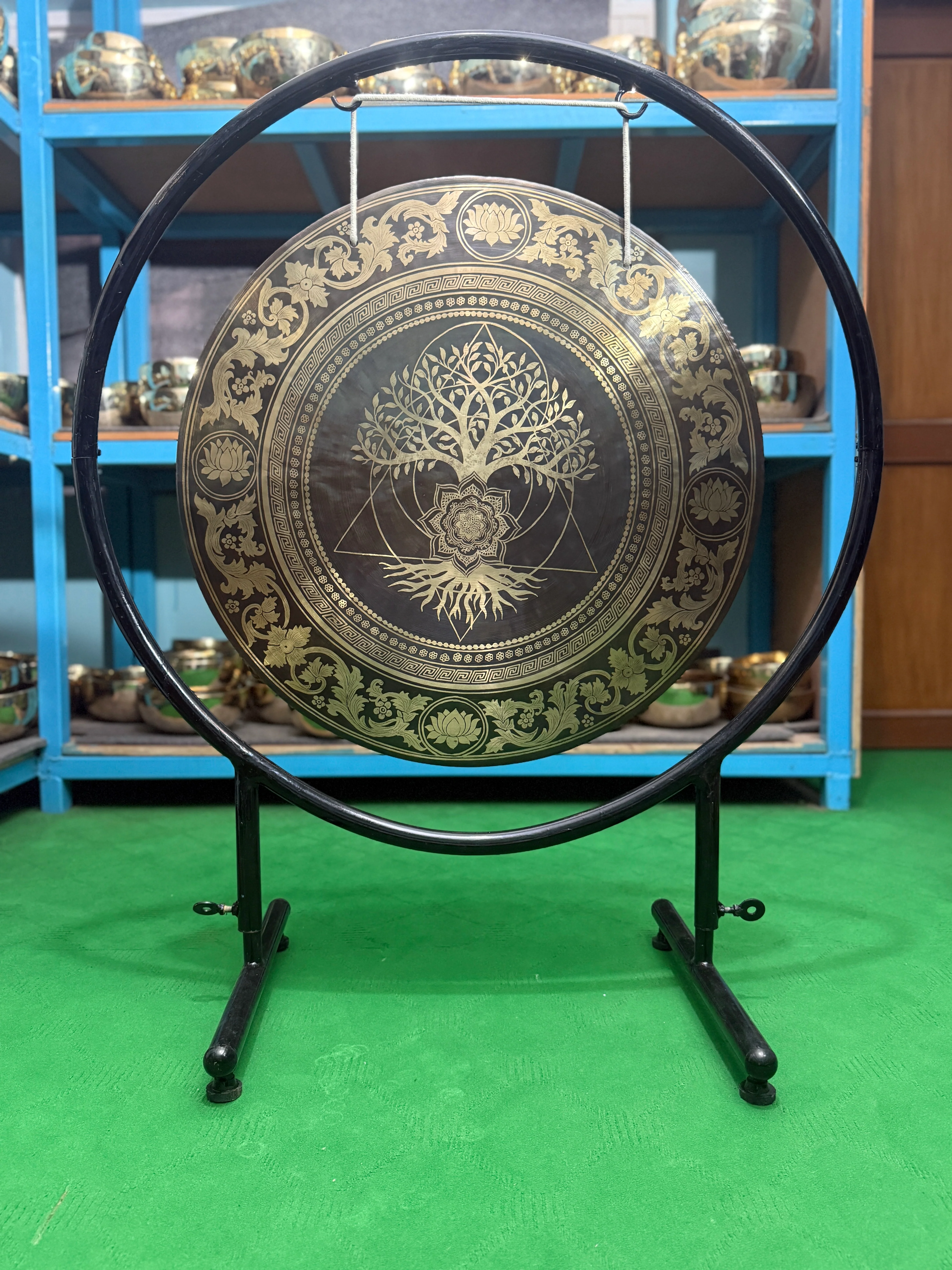 27 Inch Bronze Gong Handmade In Nepal One of One 0009 - Image 6