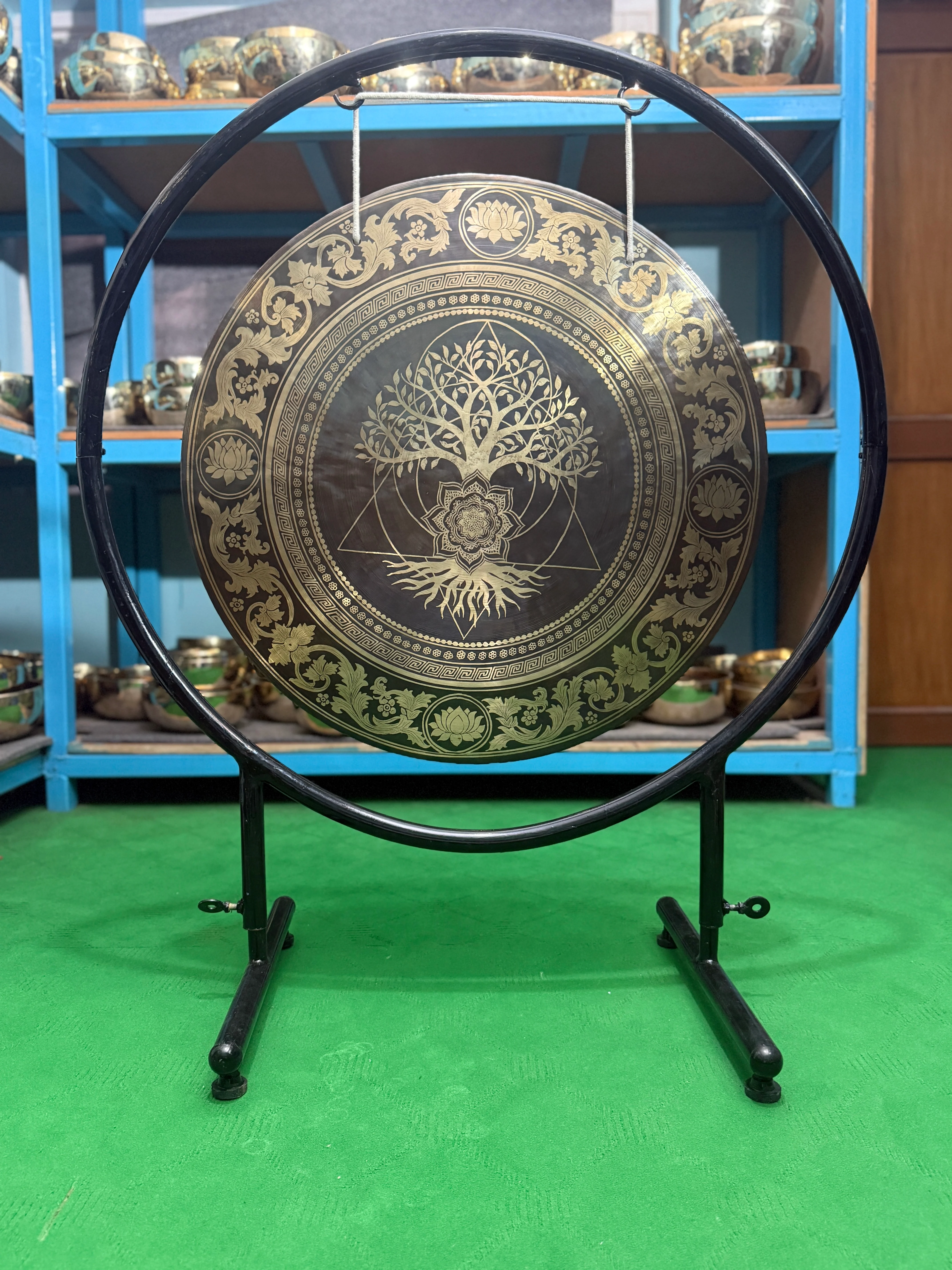 27 Inch Bronze Gong Handmade In Nepal One of One 0009 - Image 7