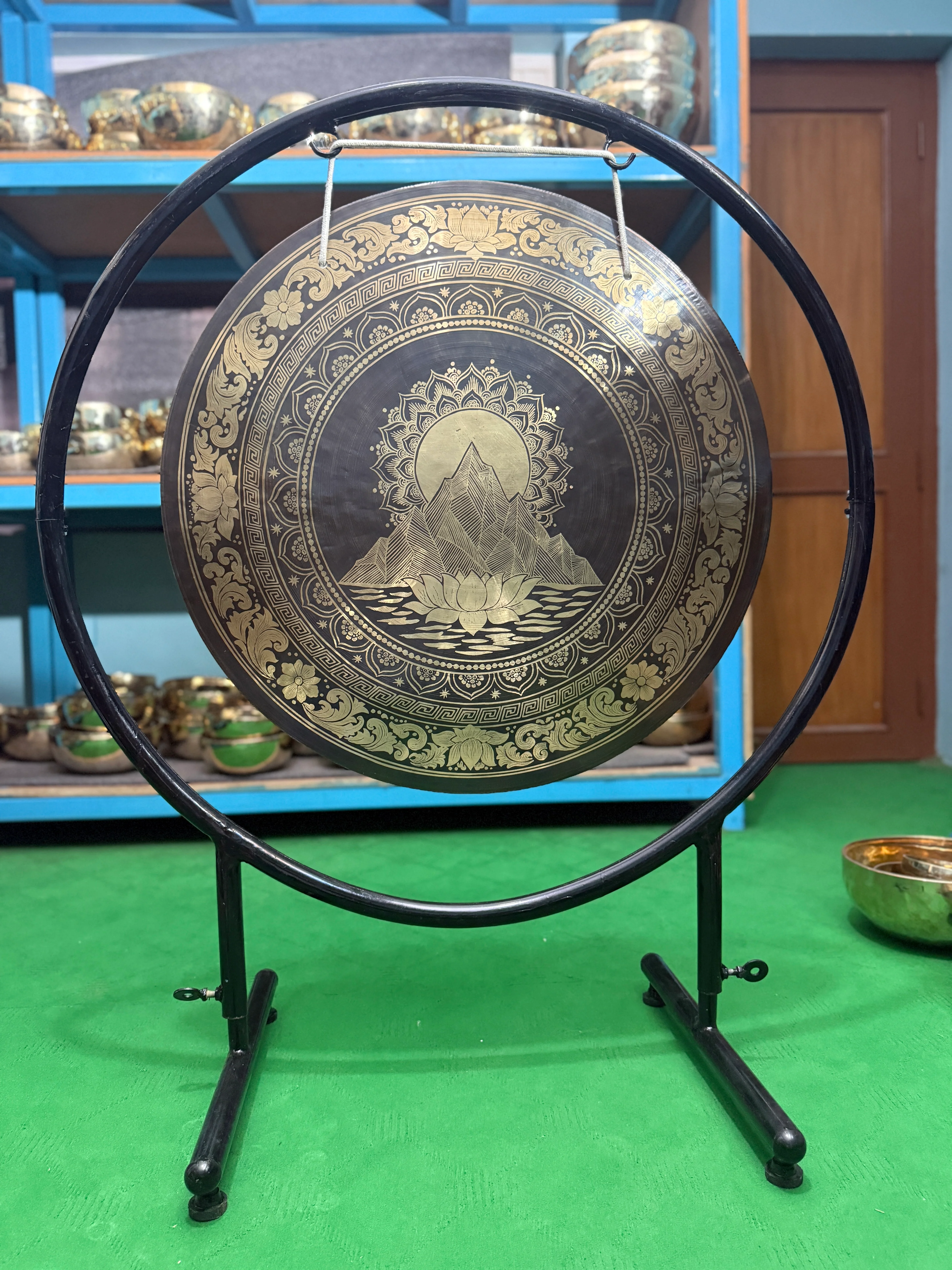 27 Inch Bronze Gong Handmade In Nepal One of One 0010 - Image 11