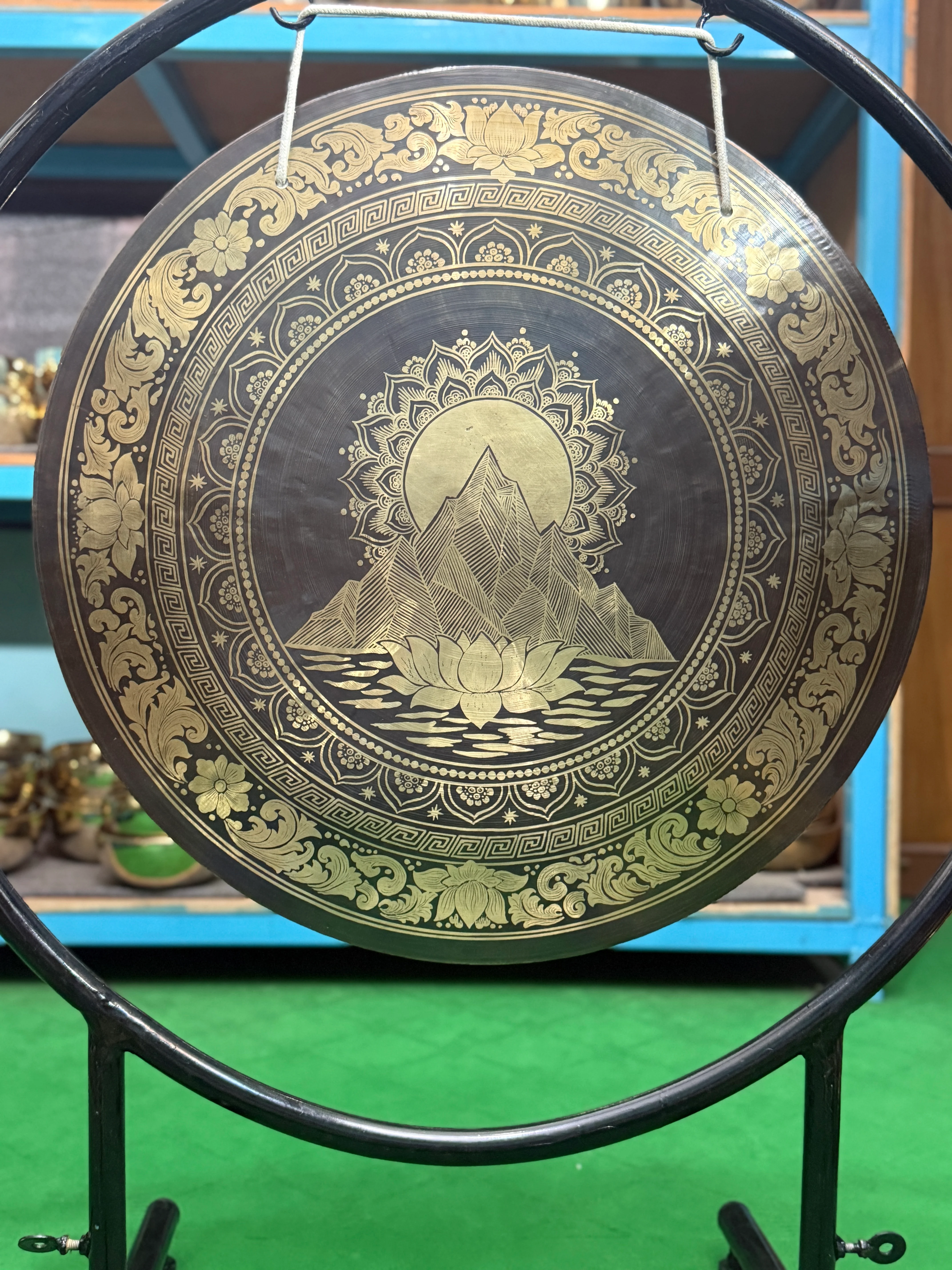 27 Inch Bronze Gong Handmade In Nepal One of One 0010 - Image 2