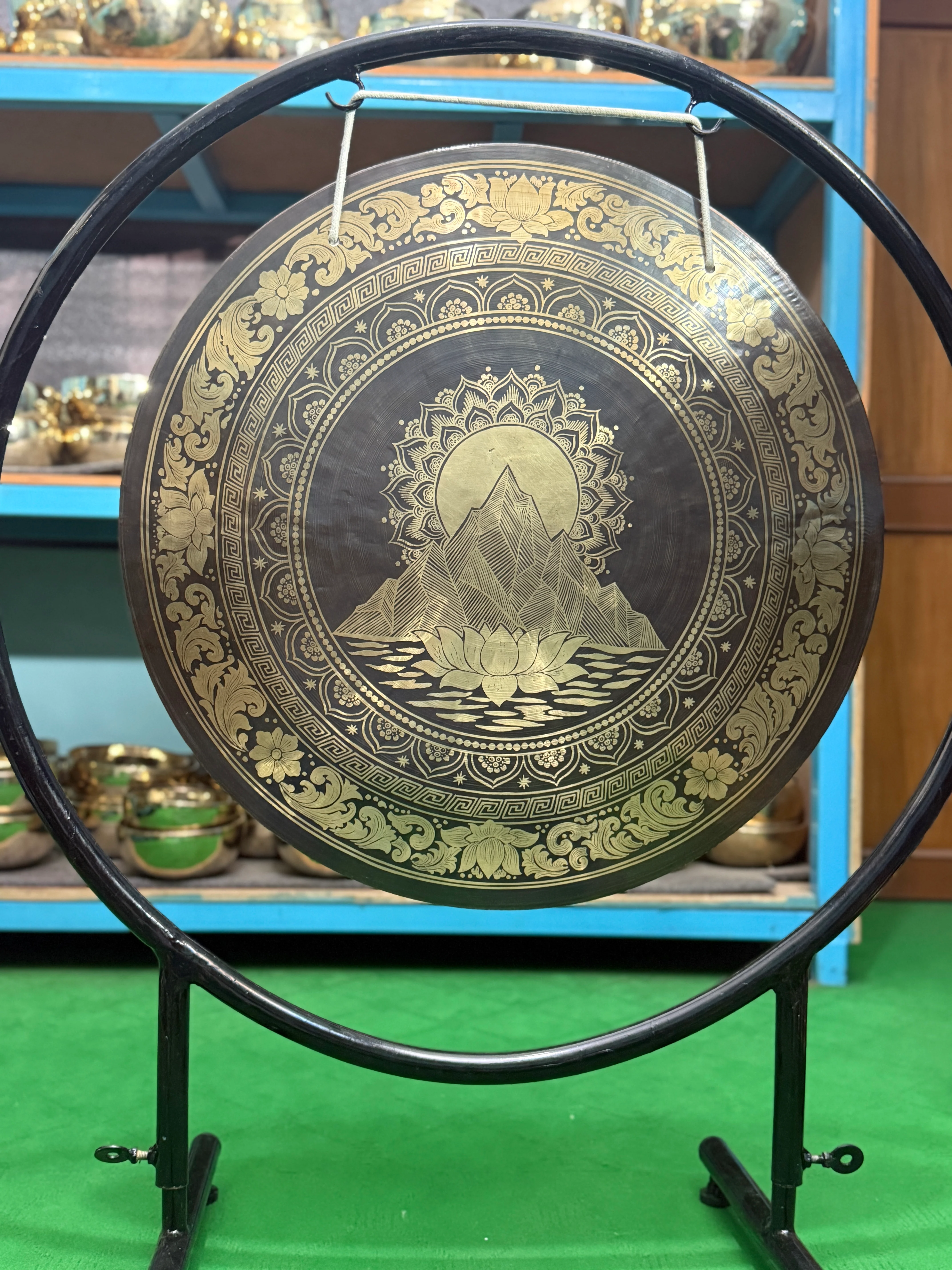 27 Inch Bronze Gong Handmade In Nepal One of One 0010 - Image 3