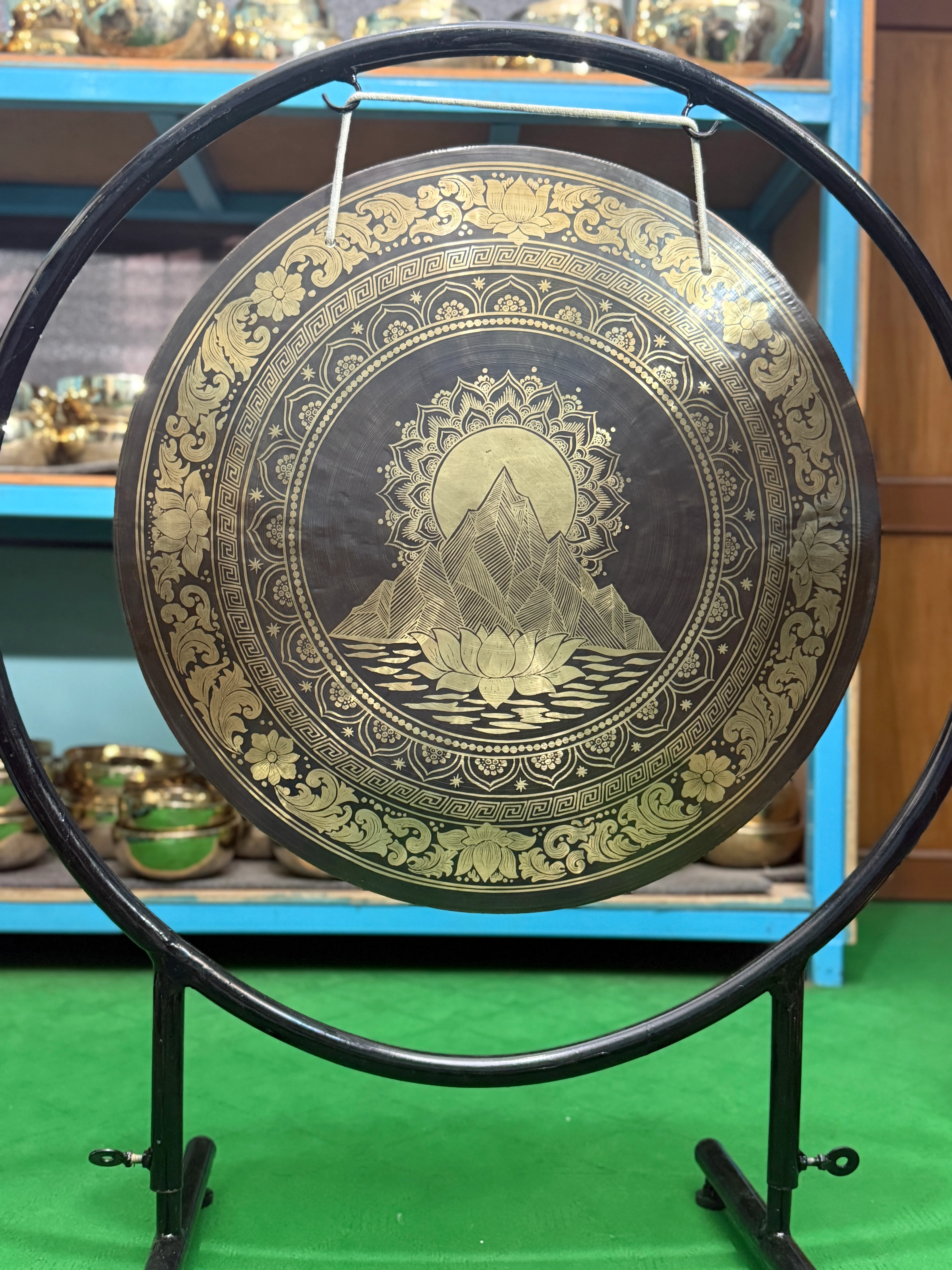 27 Inch Bronze Gong Handmade In Nepal One of One 0010 - Image 4