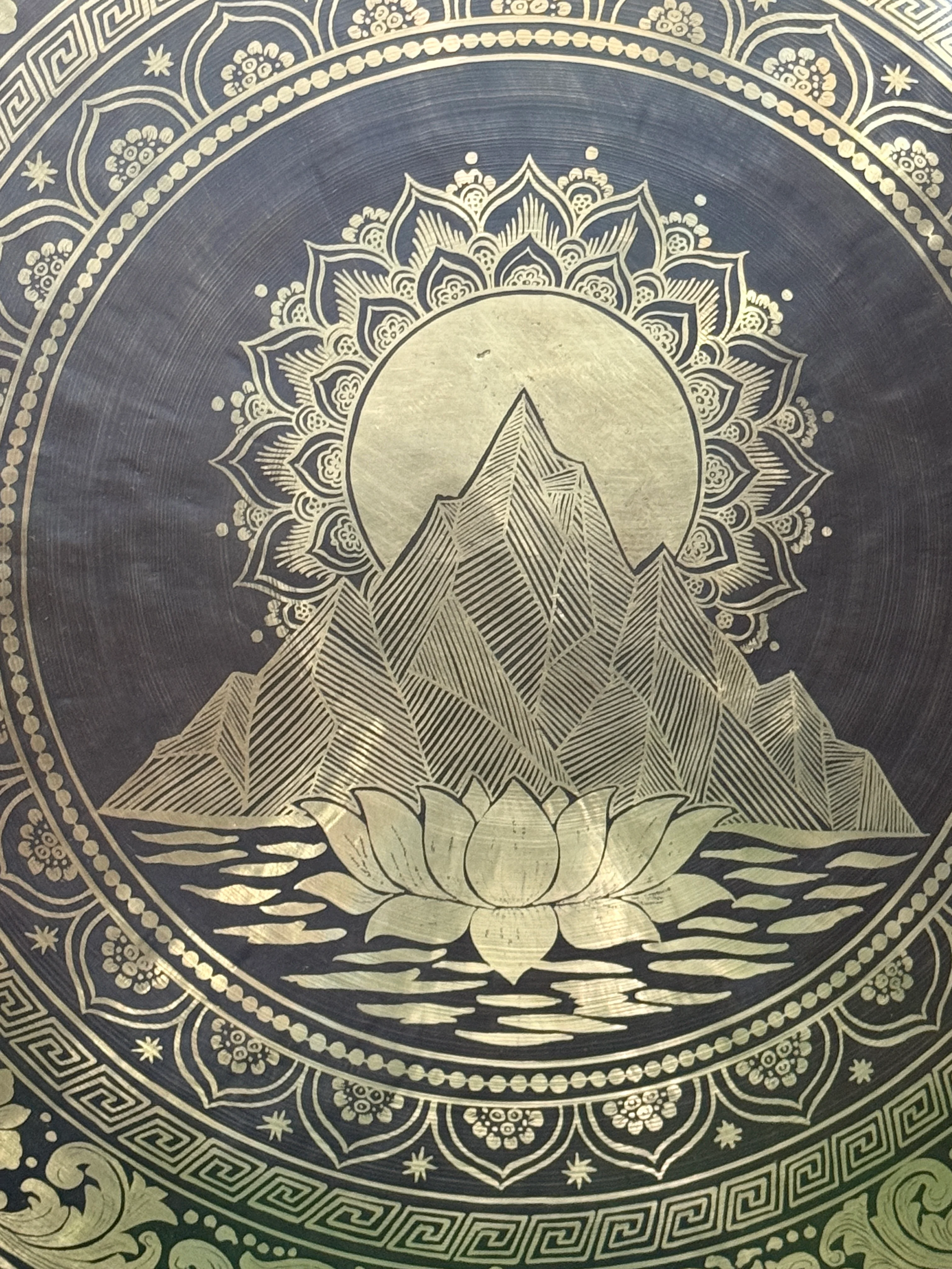 27 Inch Bronze Gong Handmade In Nepal One of One 0010 - Image 5