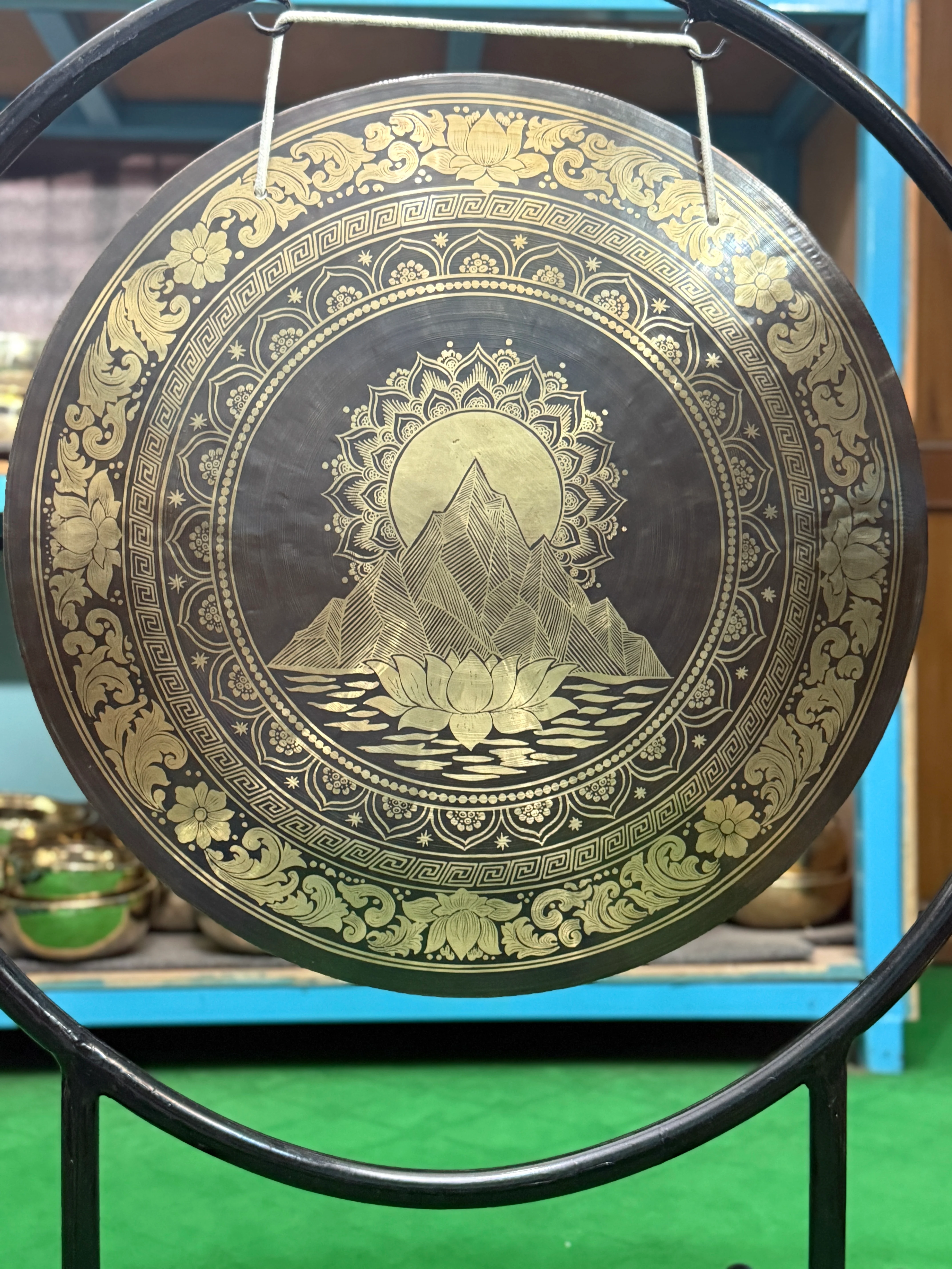 27 Inch Bronze Gong Handmade In Nepal One of One 0010 - Image 7