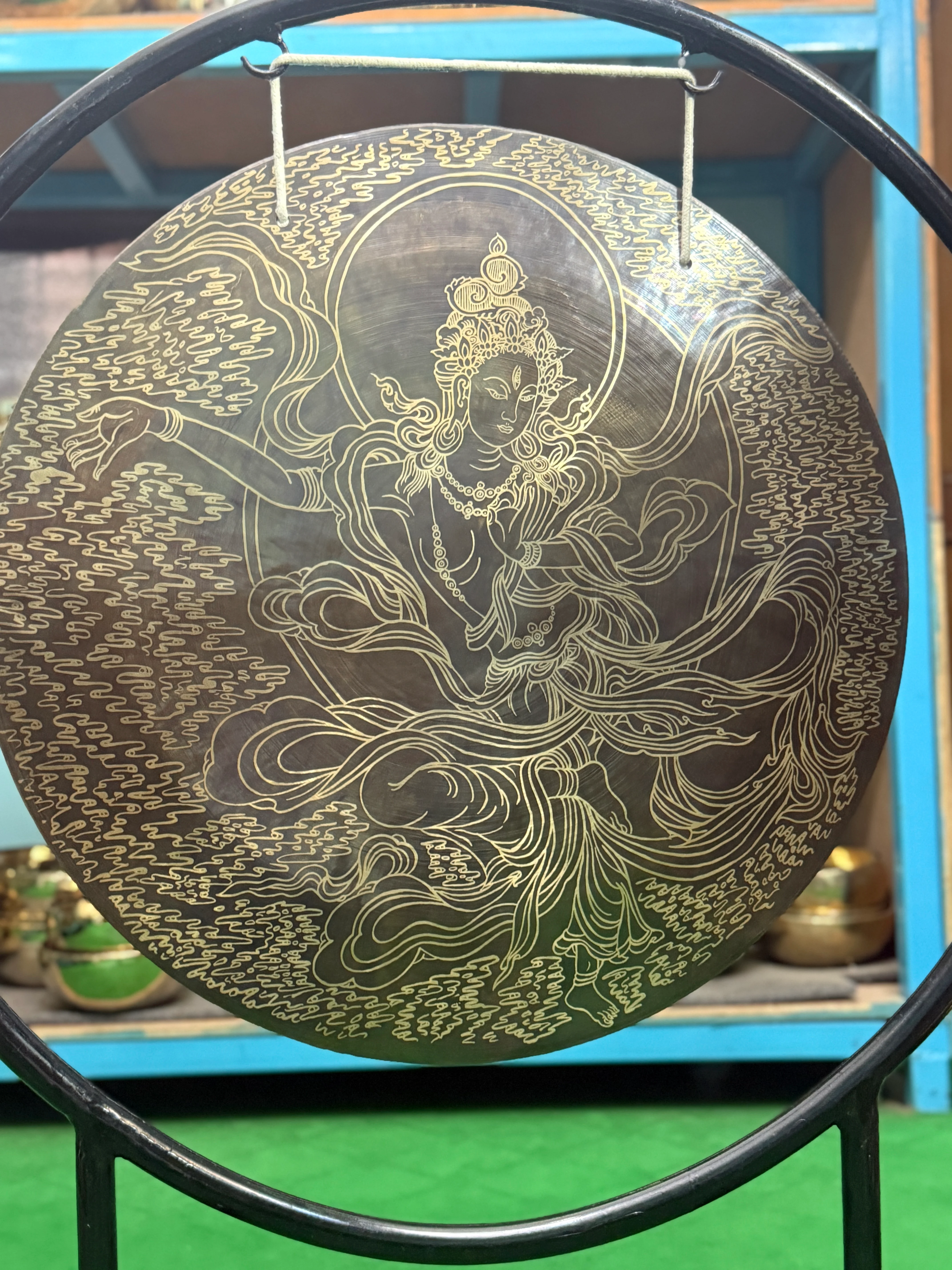 27 Inch Bronze Gong Handmade In Nepal One of One 0012 - Image 3