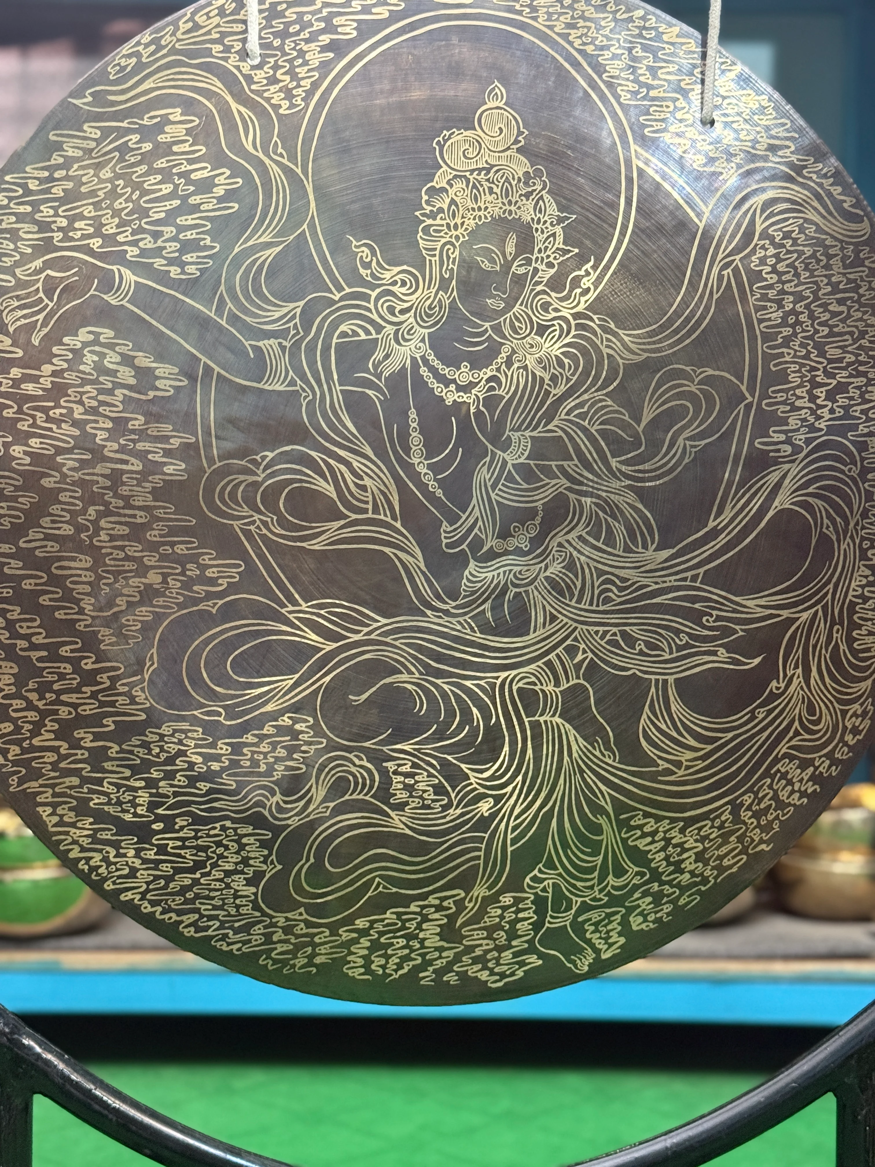 27 Inch Bronze Gong Handmade In Nepal One of One 0012 - Image 5