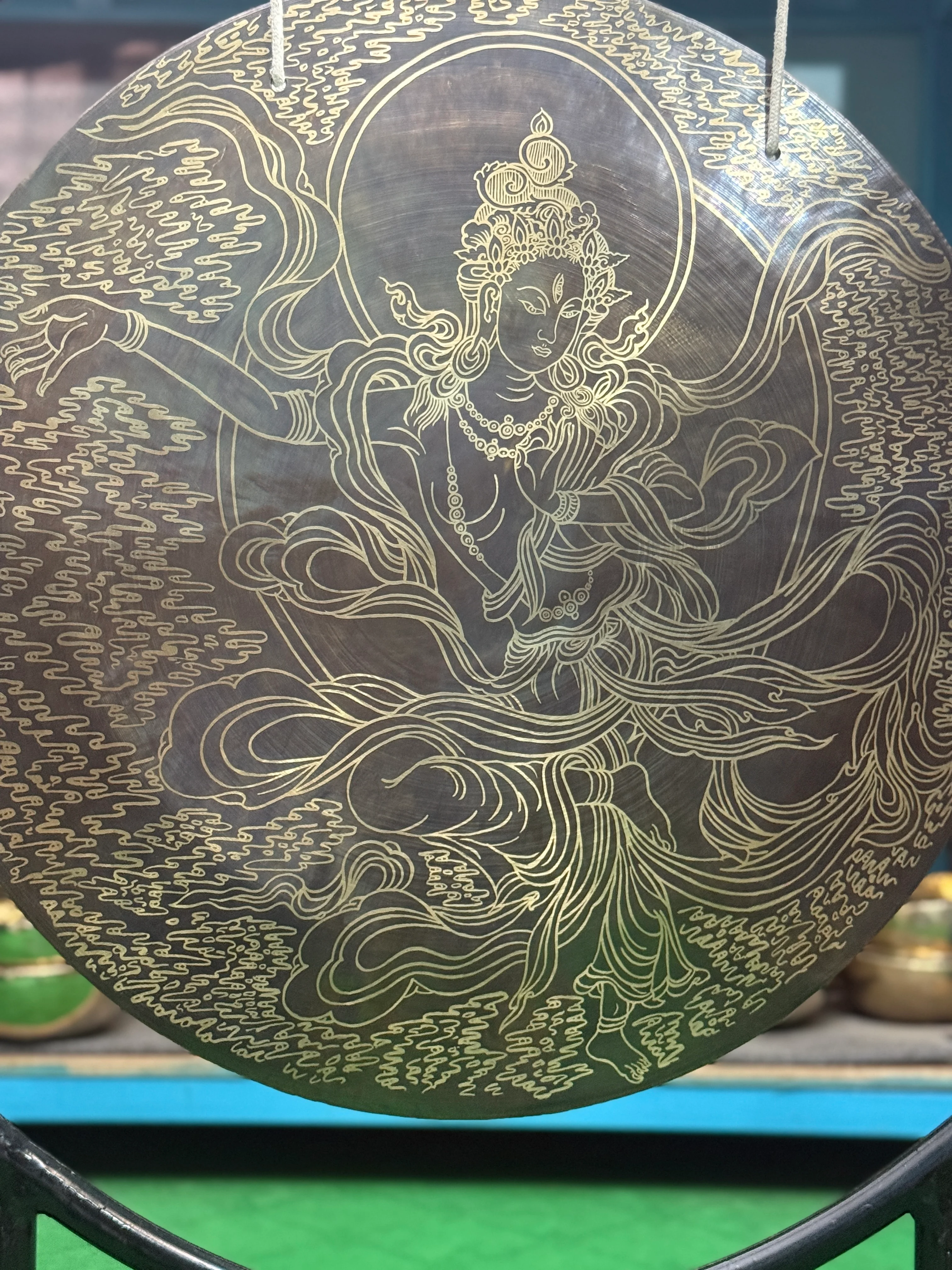 27 Inch Bronze Gong Handmade In Nepal One of One 0012 - Image 6
