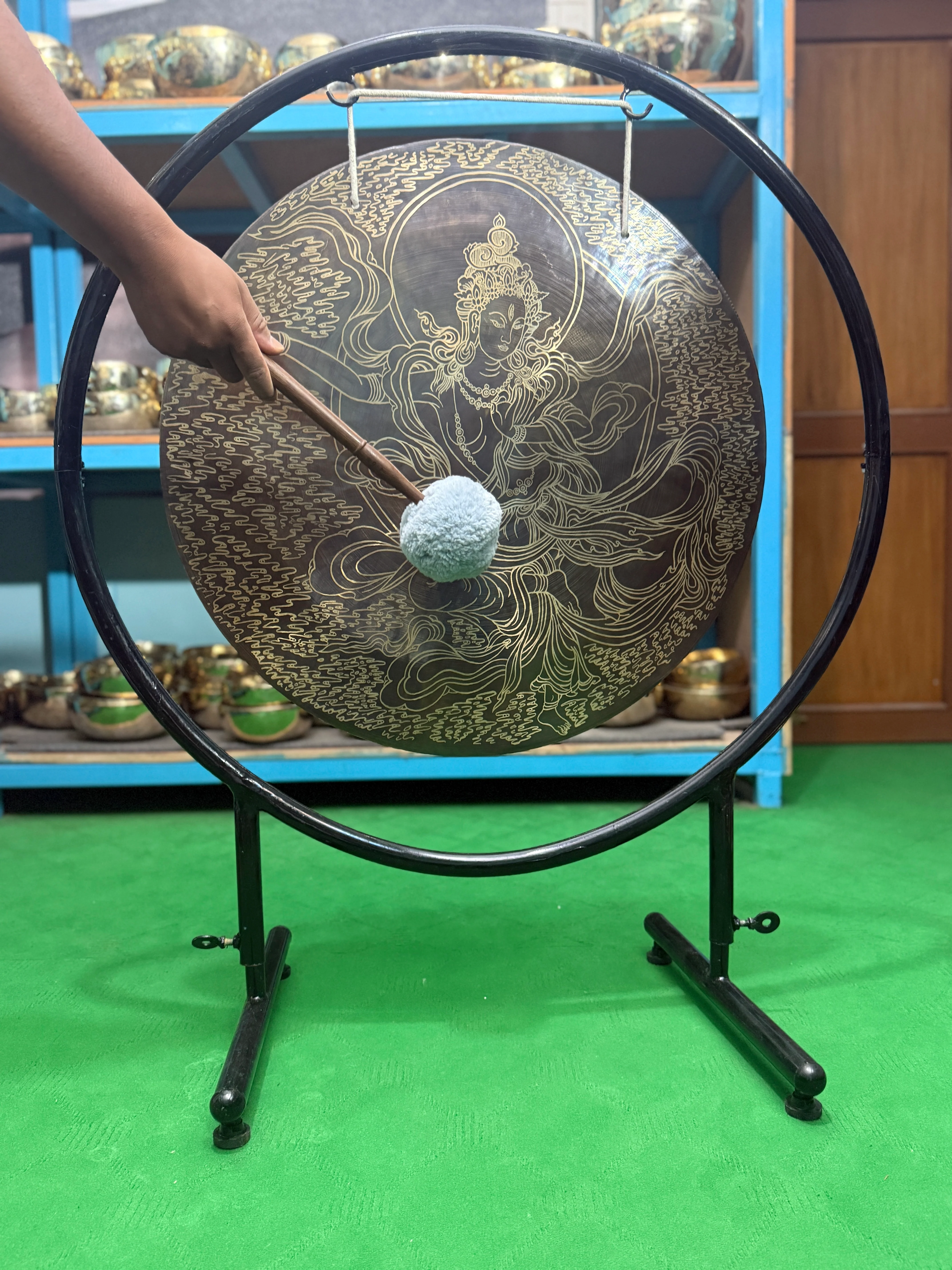 27 Inch Bronze Gong Handmade In Nepal One of One 0012 - Image 9