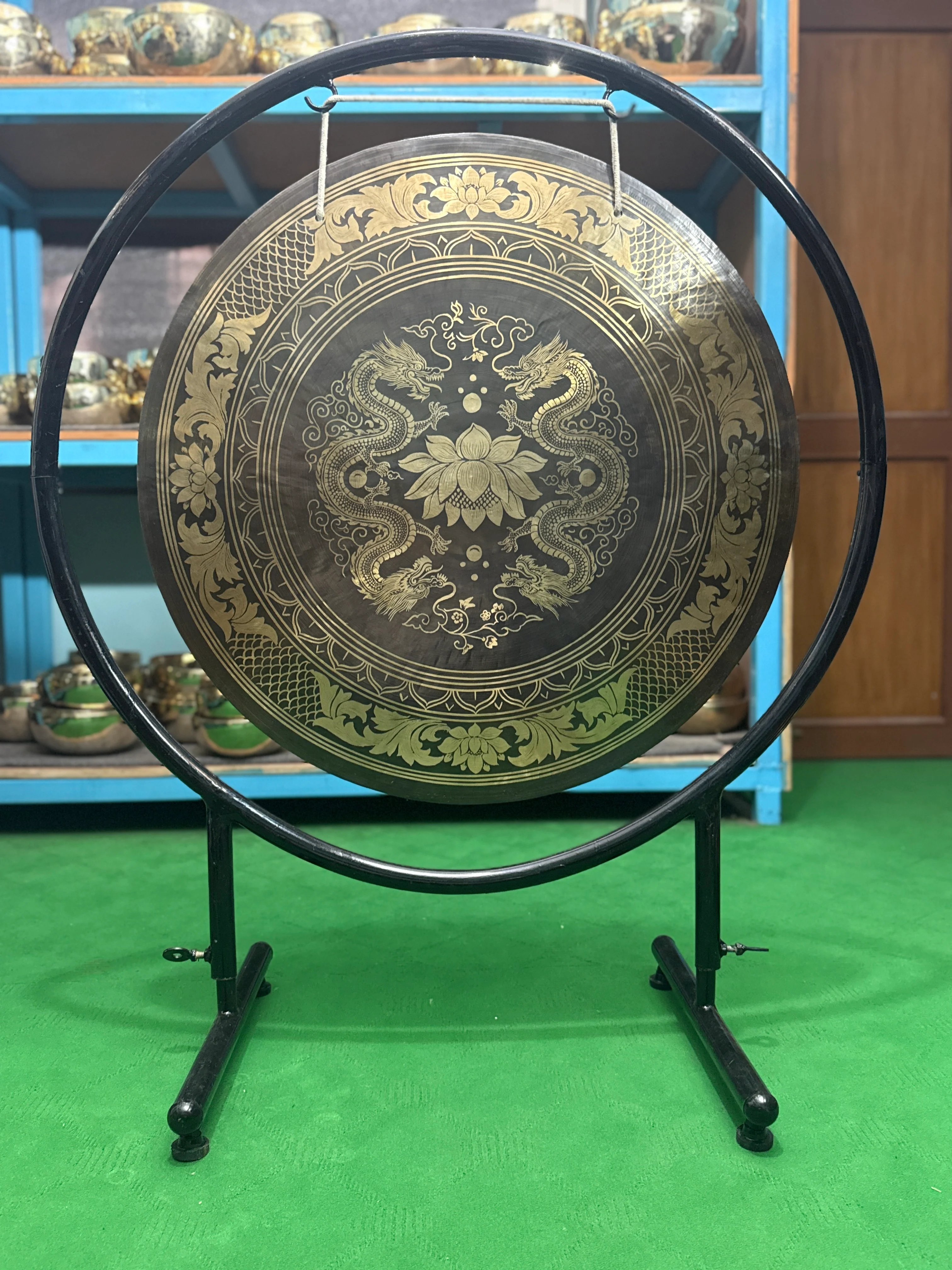 27 Inch Bronze Gong Handmade In Nepal One of One 0013 - Image 6