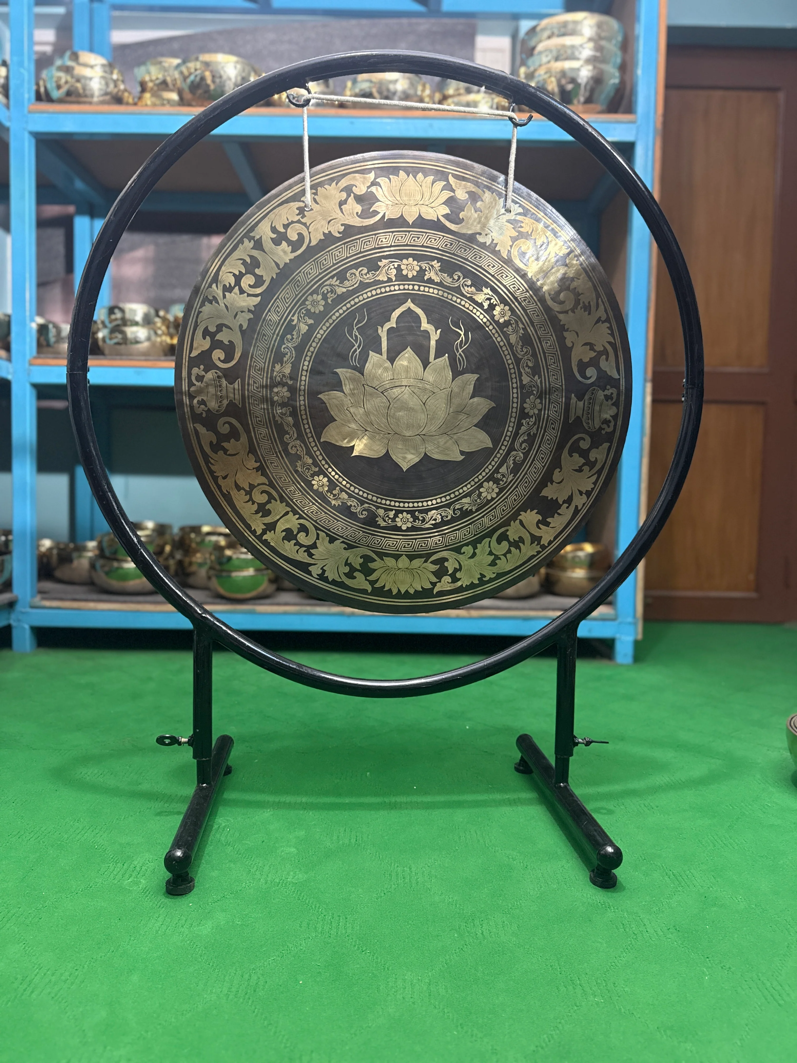 27 Inch Bronze Gong Handmade In Nepal One of One 0014 - Image 10