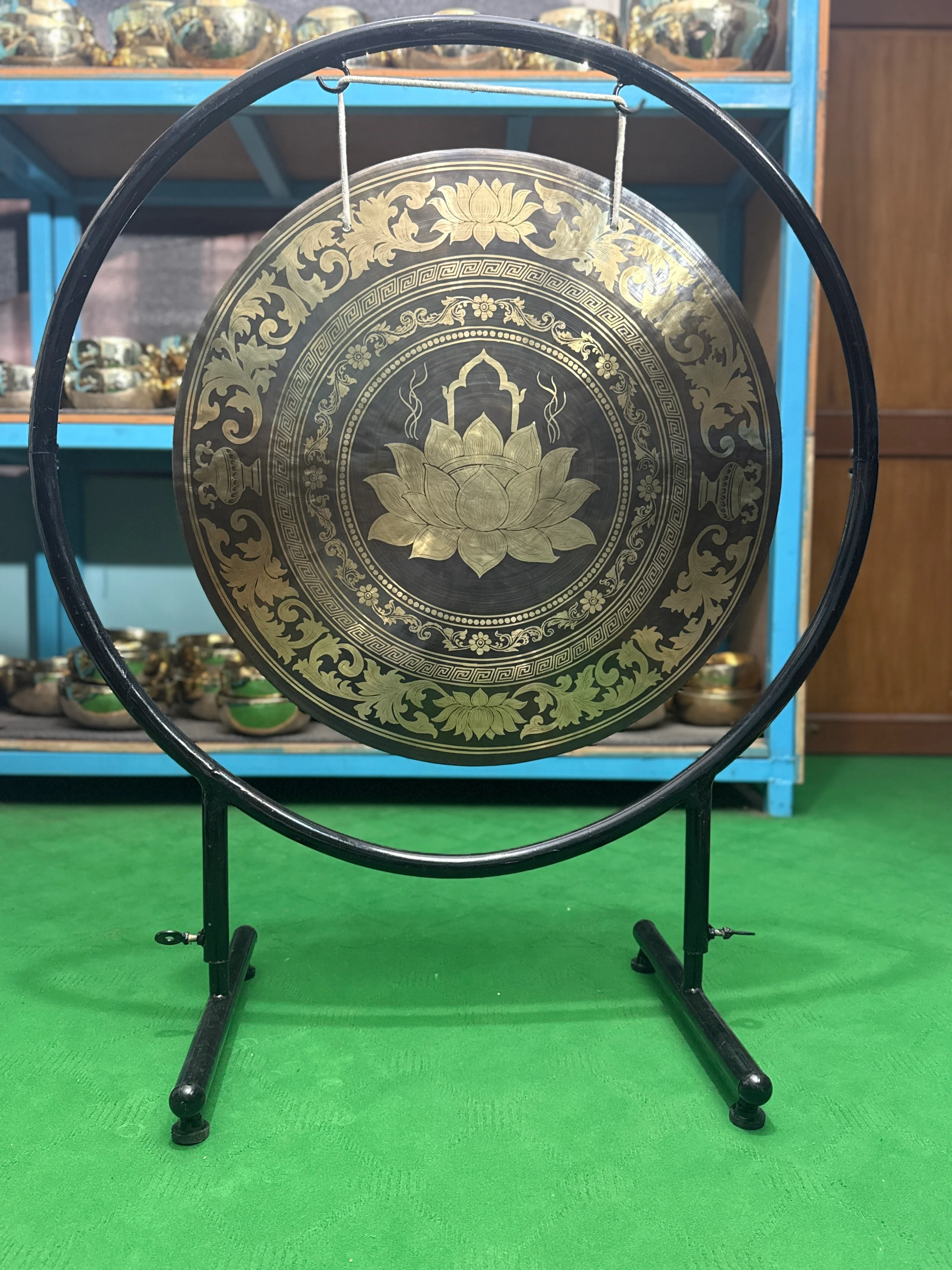 27 Inch Bronze Gong Handmade In Nepal One of One 0014 - Image 5