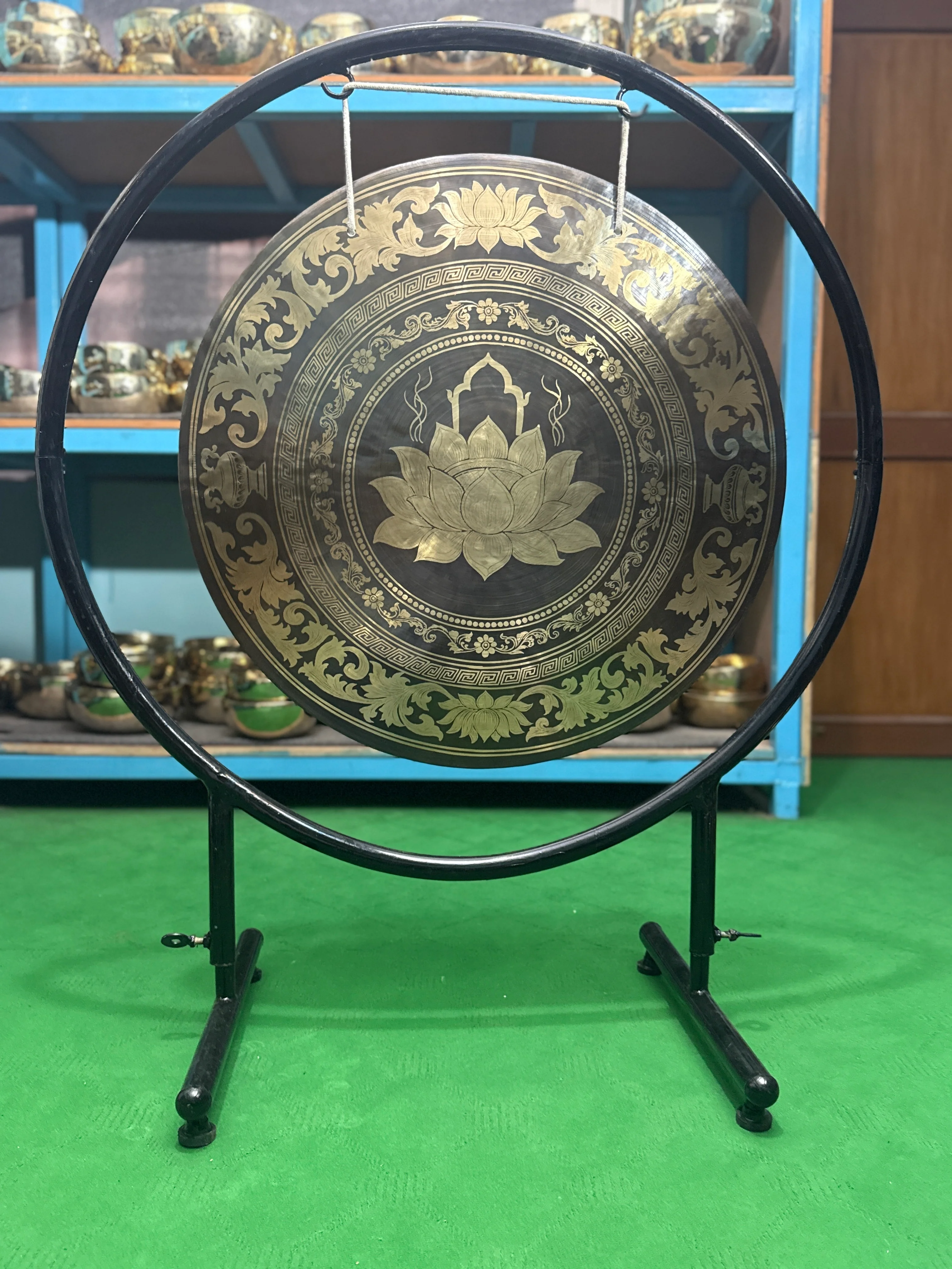 27 Inch Bronze Gong Handmade In Nepal One of One 0014 - Image 6