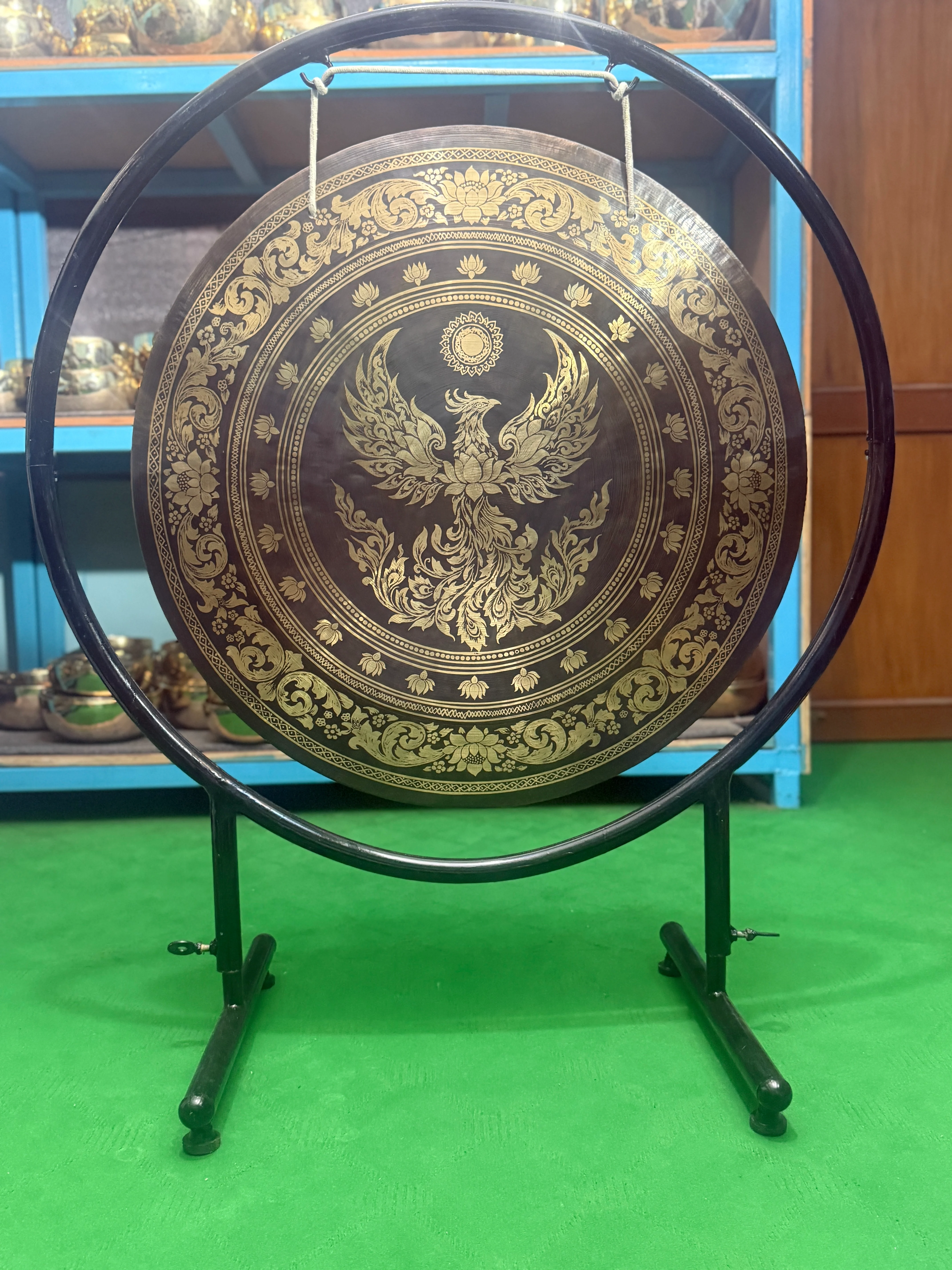 27 Inch Bronze Gong Handmade In Nepal One of One 0015 - Image 7