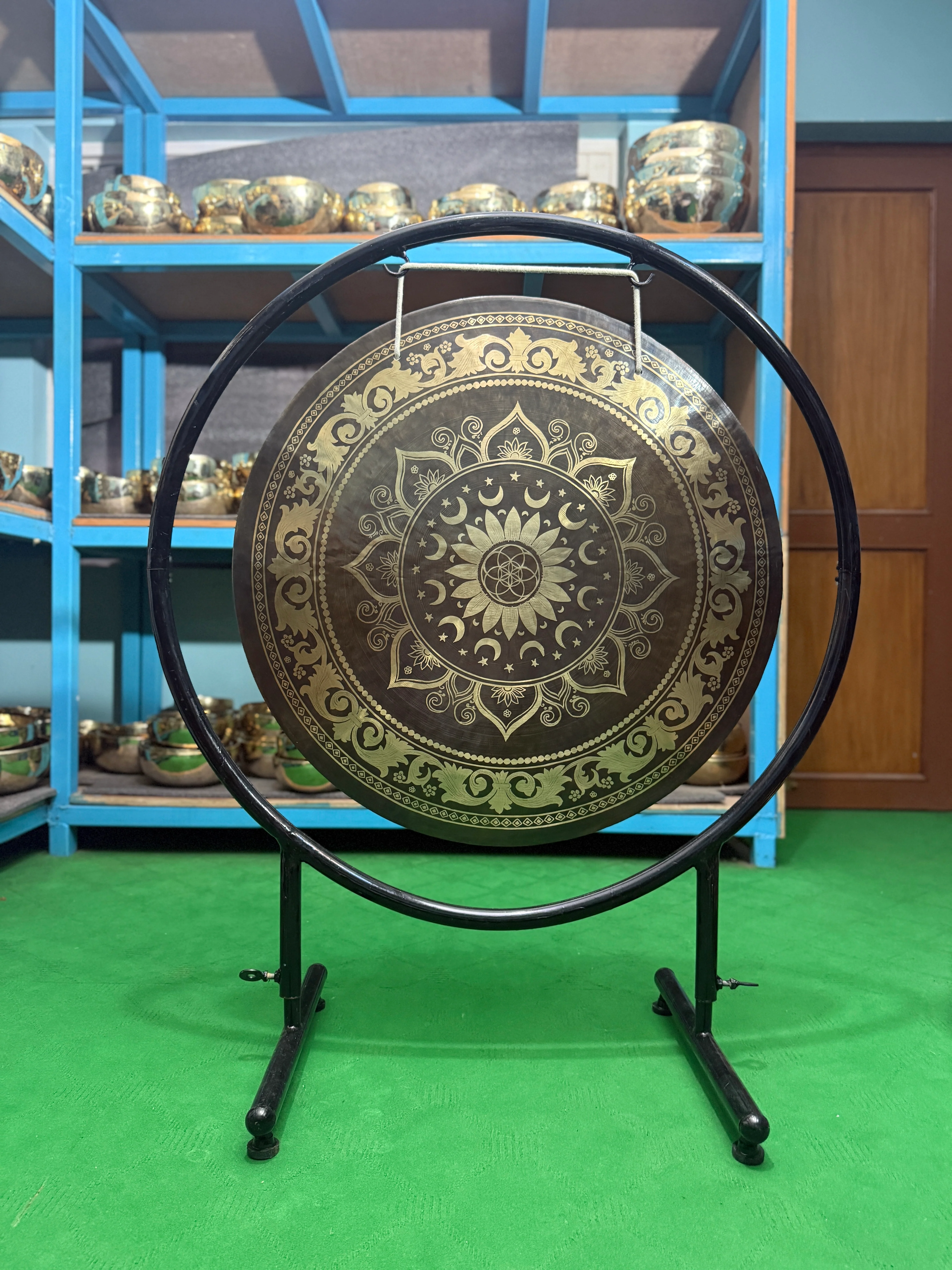 27 Inch Bronze Gong Handmade In Nepal One of One 0018 - Image 11