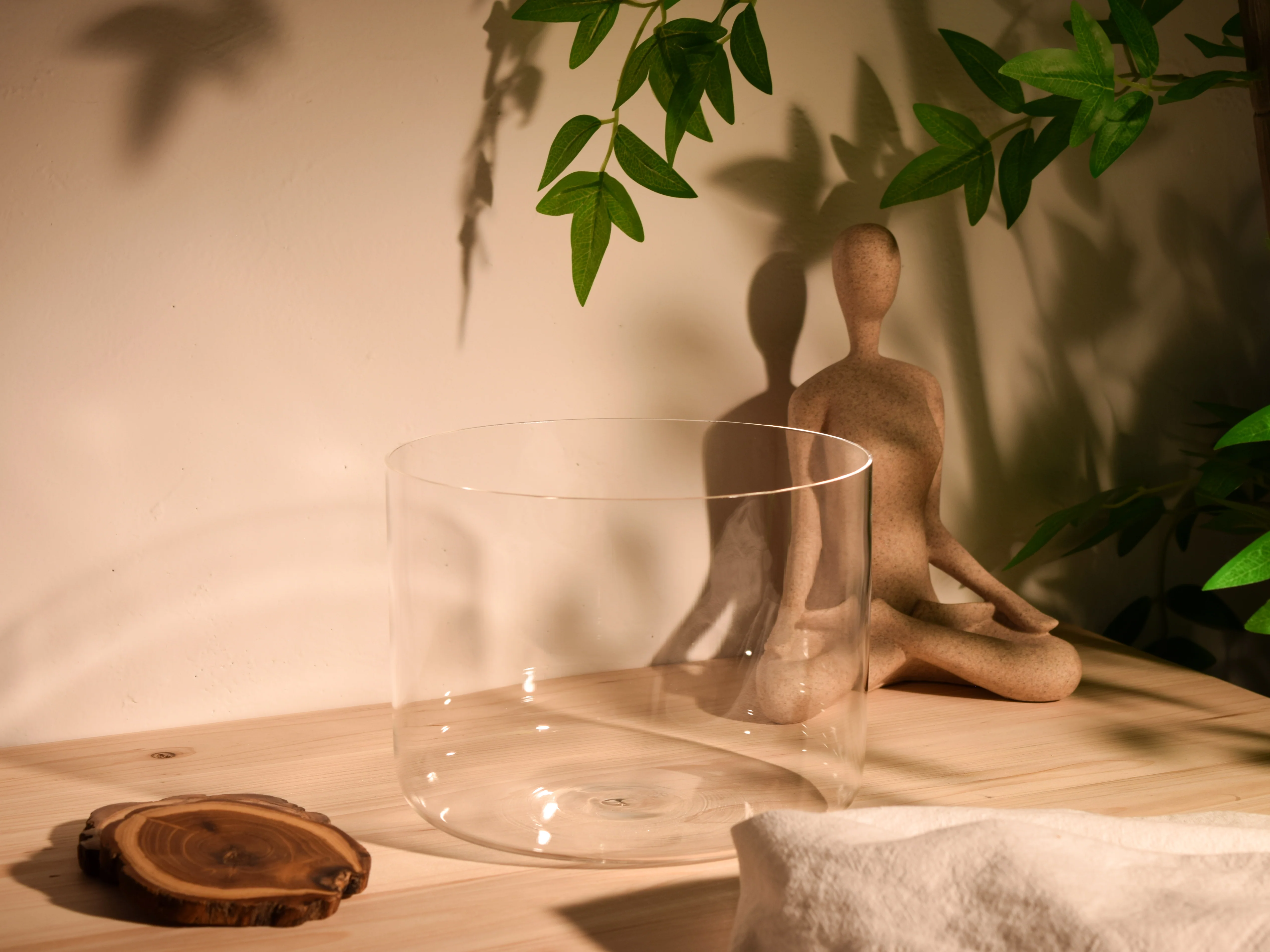Second Song Collection: Prism Series F#3 7.75" Fused Quartz Crystal Singing Bowl - Image 3