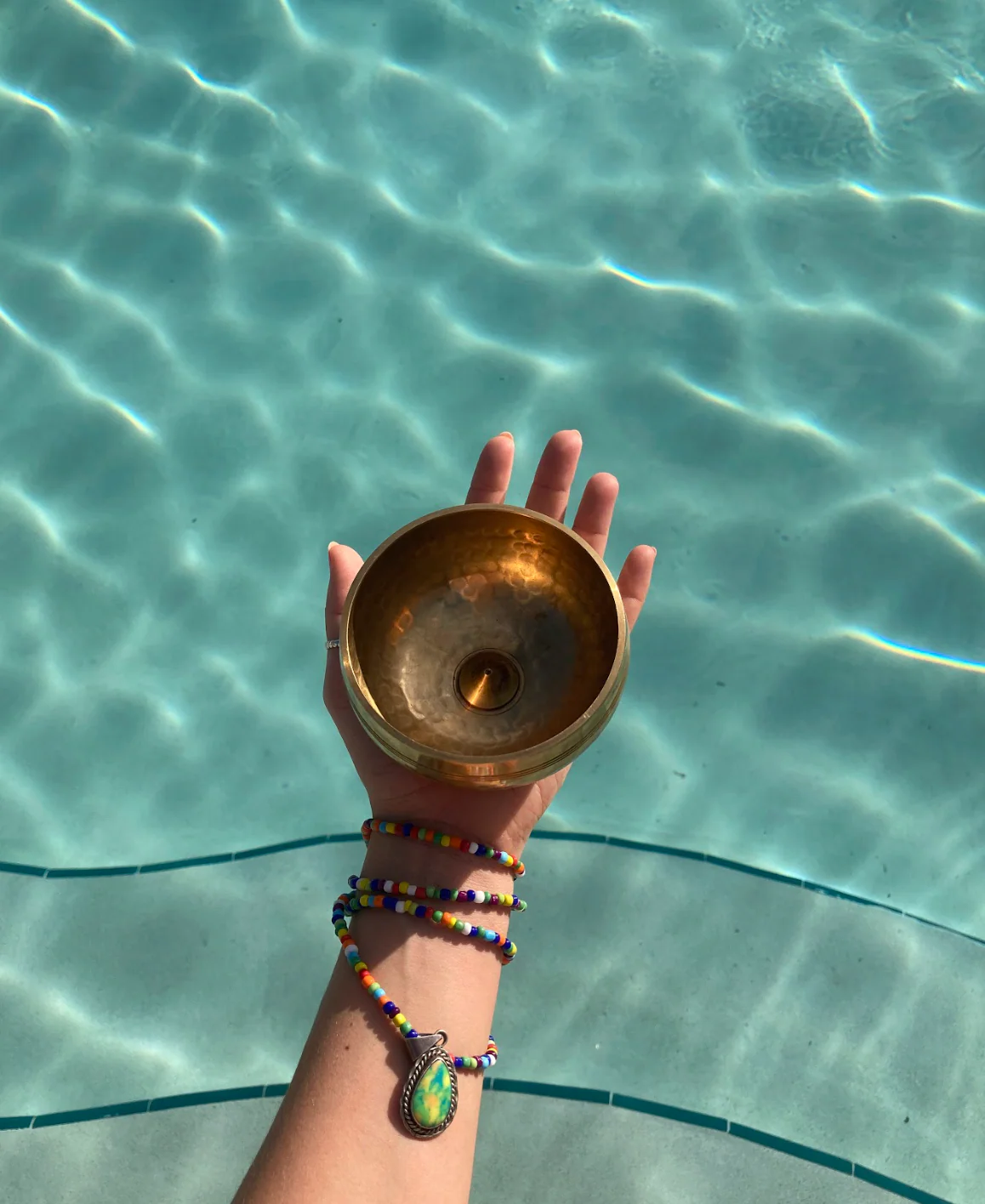 Stillness & Strength Set: Two Hand Cast Brass Singing Bowls - Image 7