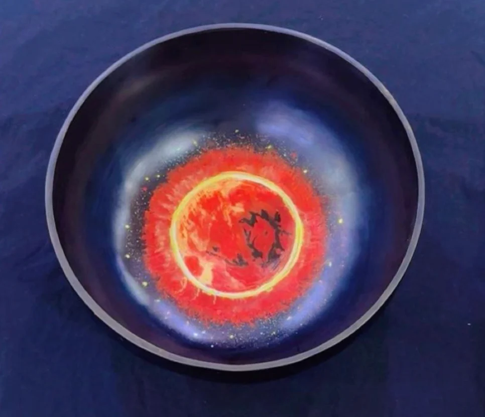 The Blood Moon Eclipse 8 Inch Singing Bowl - Image 2