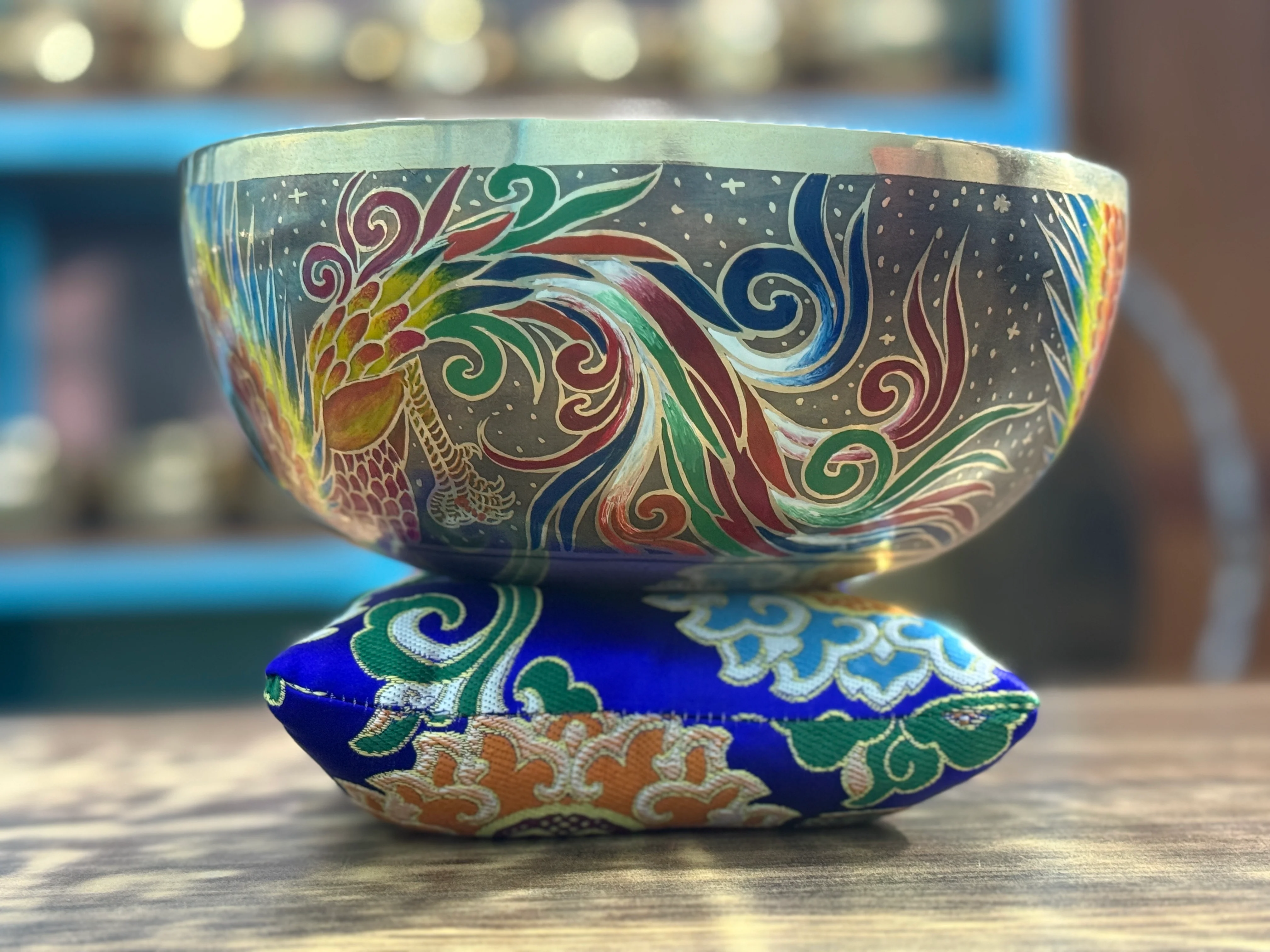 The Dancing Water Bowl I 9 Inch Hand-Painted Singing Bowl I Limited Edition Run. - Image 12