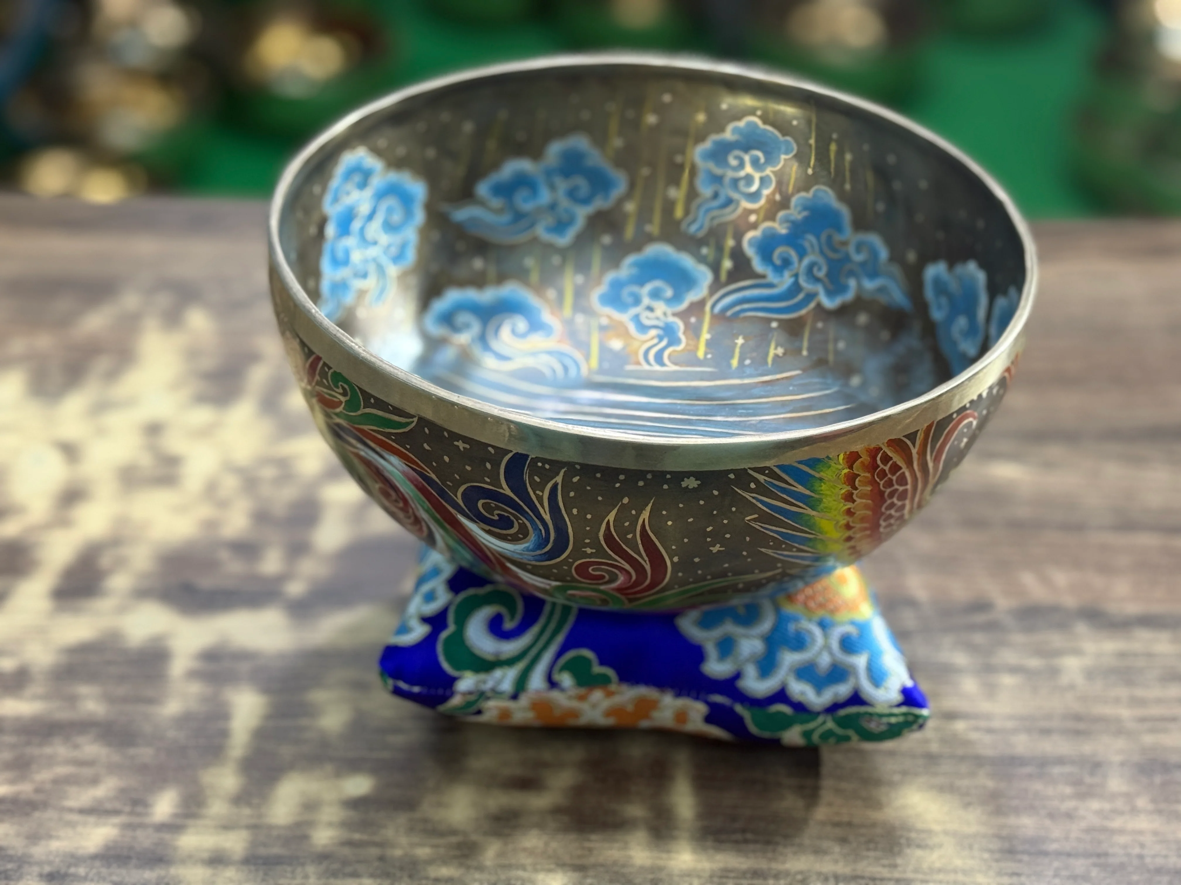 The Dancing Water Bowl I 9 Inch Hand-Painted Singing Bowl I Limited Edition Run. - Image 13