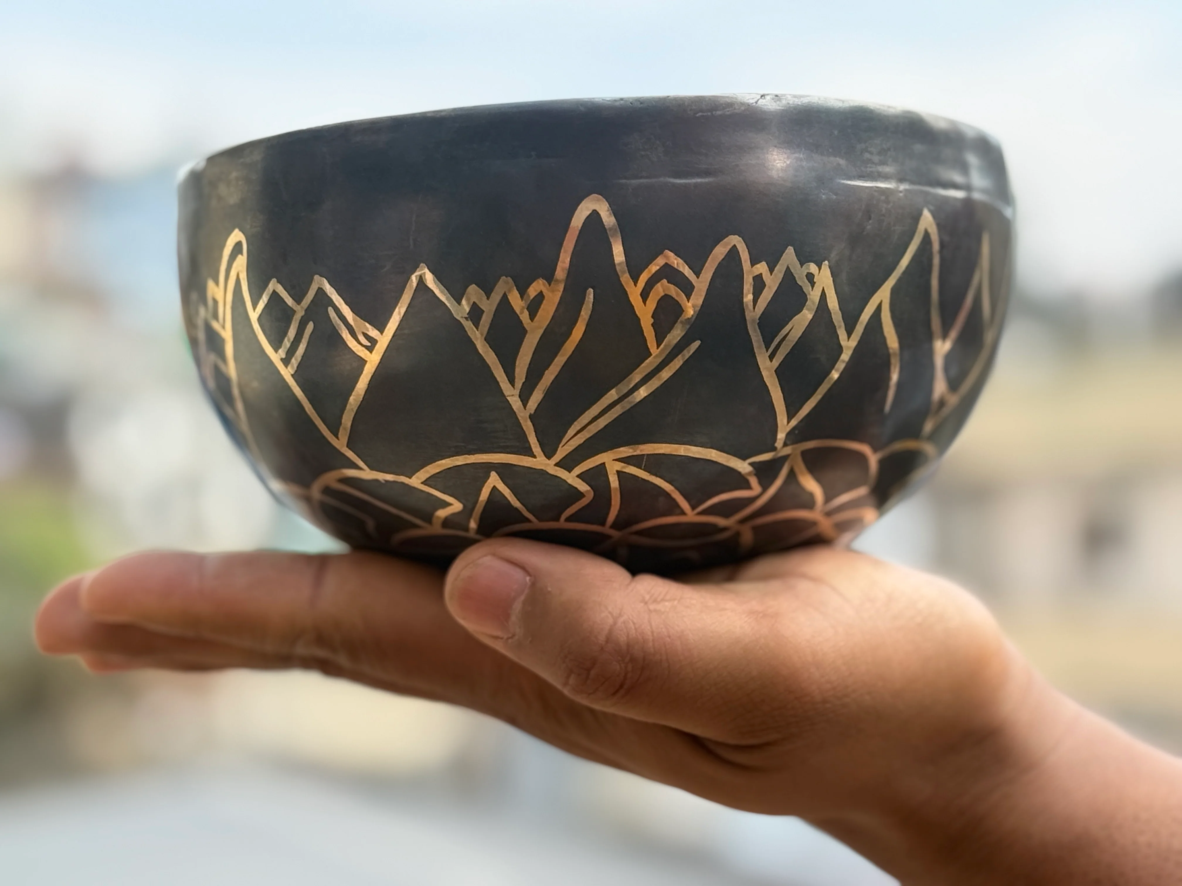 The Horizon Bowl: 6.5 Inch Bronze Handmade Limited Edition Singing Bowl - Image 12