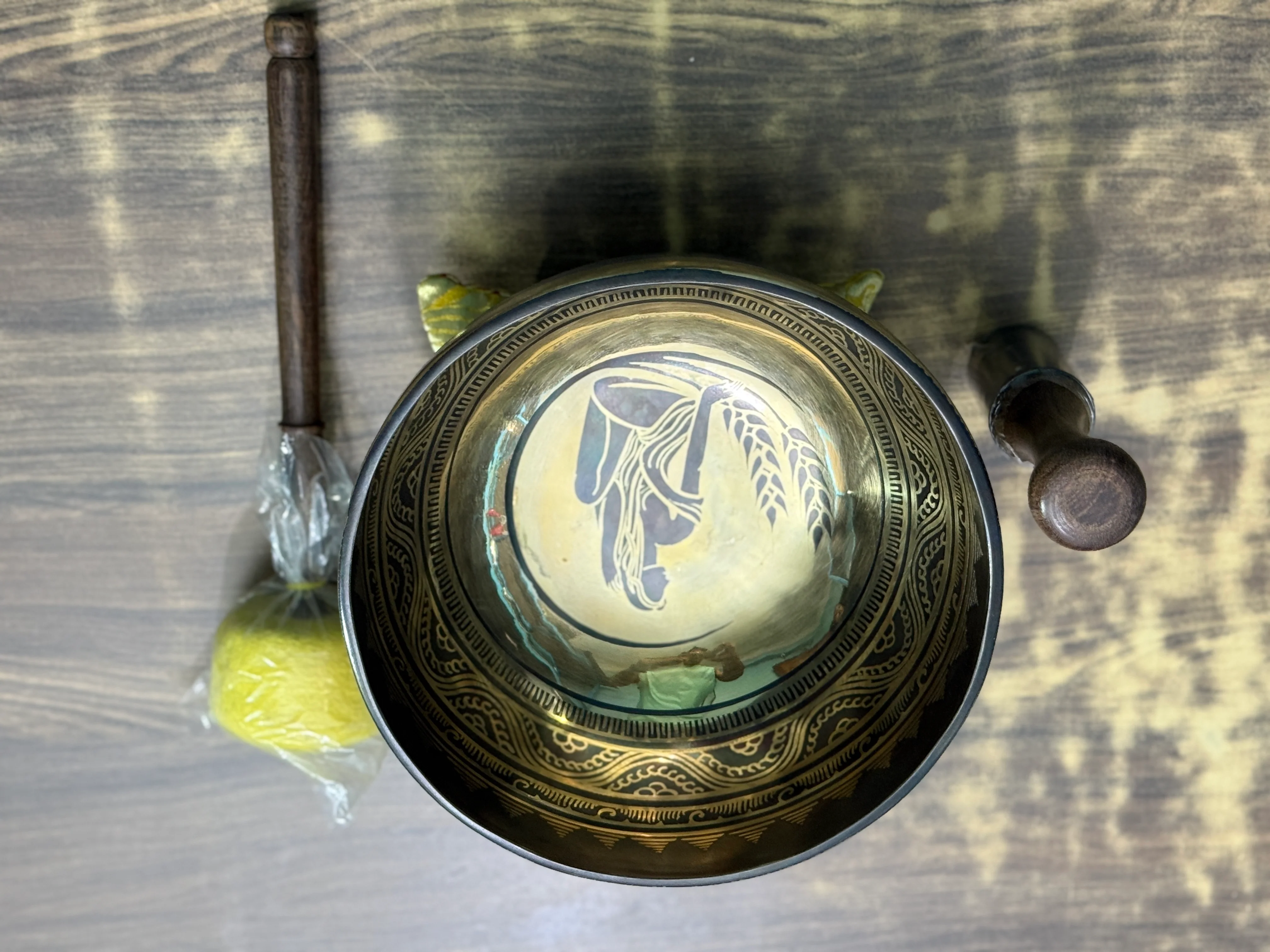 The Virgo Singing Bowl - 9 inch Large | Handmade In Nepal - Image 15