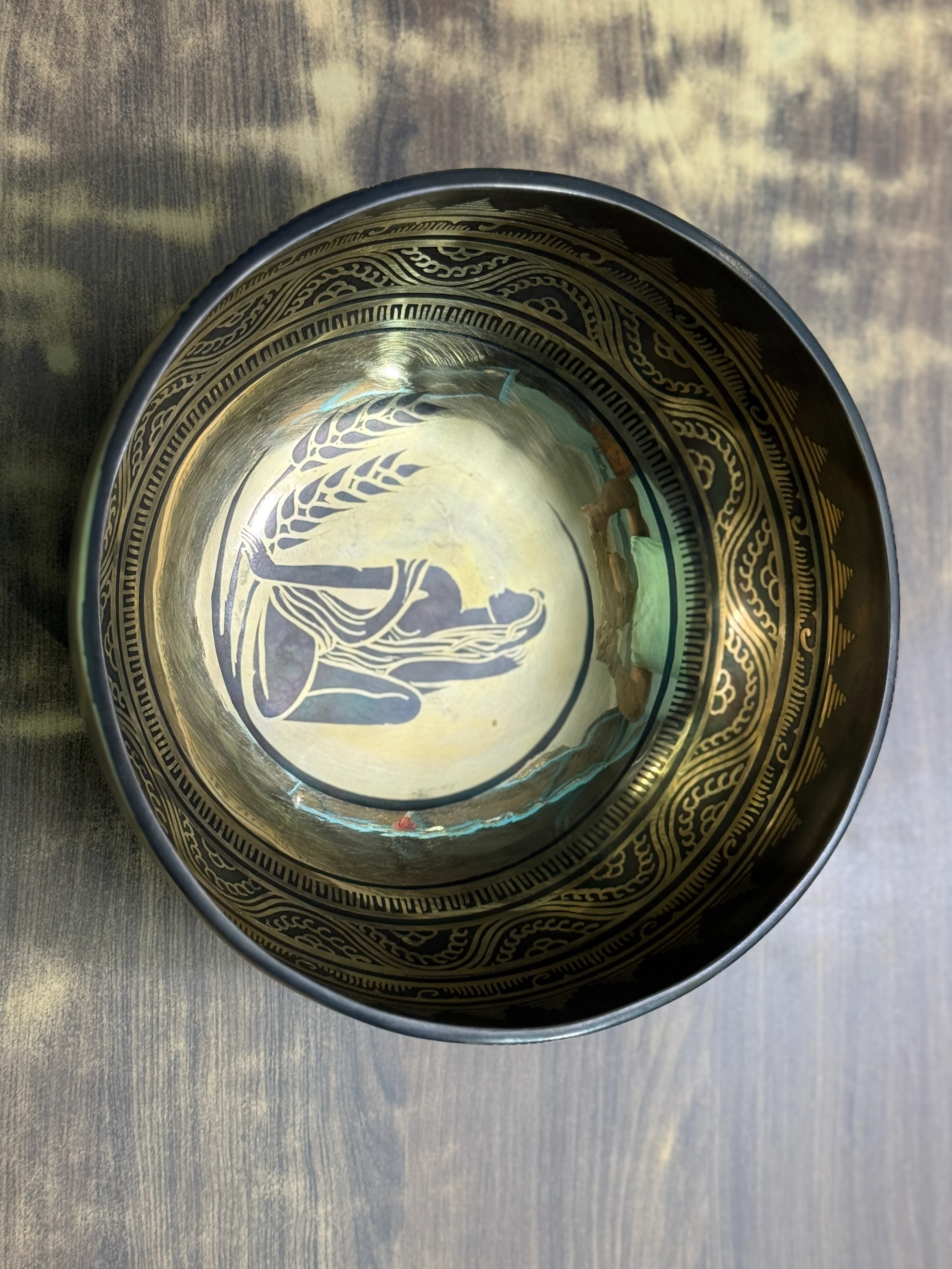 The Virgo Singing Bowl - 9 inch Large | Handmade In Nepal - Image 16