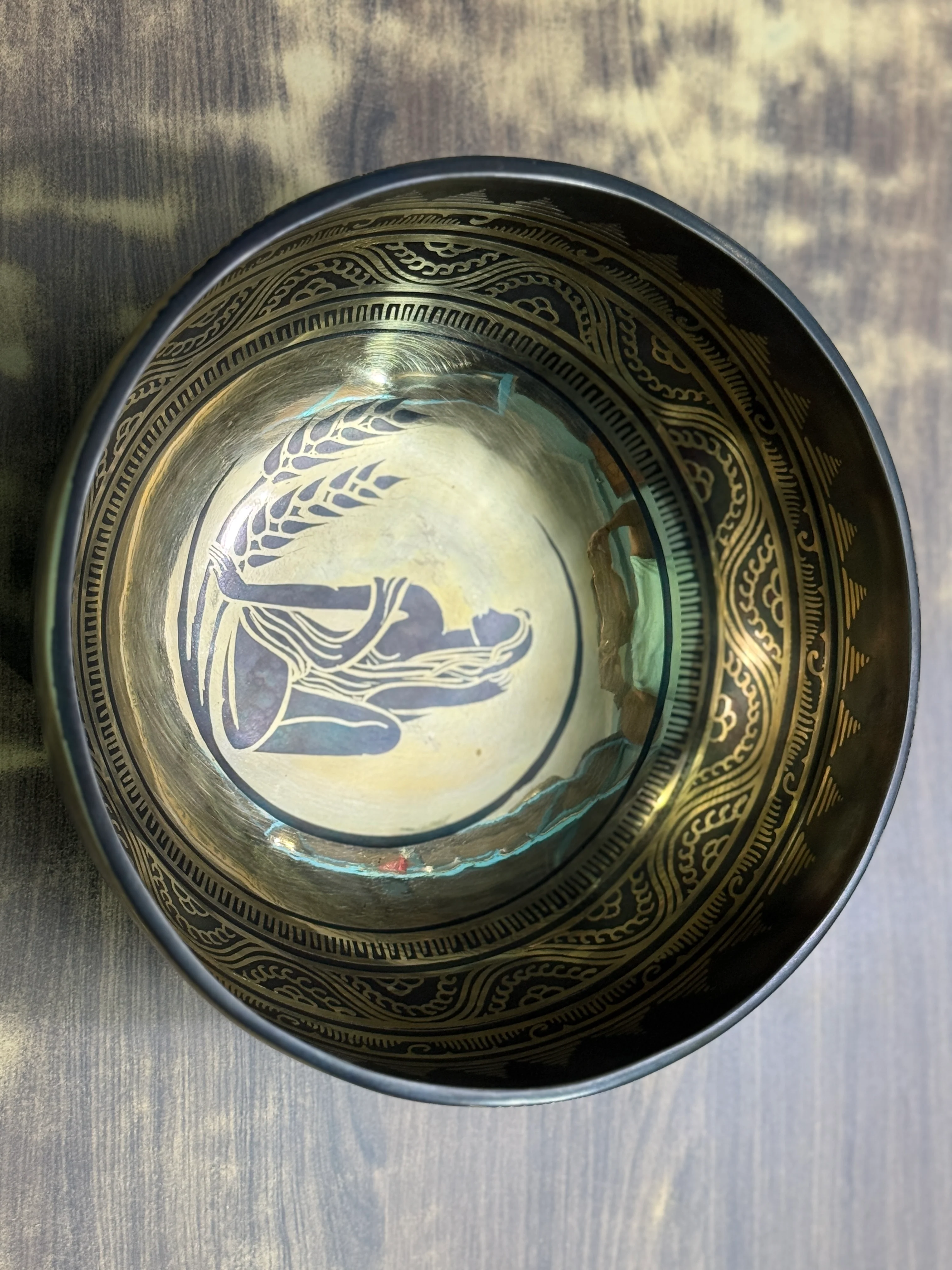 The Virgo Singing Bowl - 9 inch Large | Handmade In Nepal - Image 20