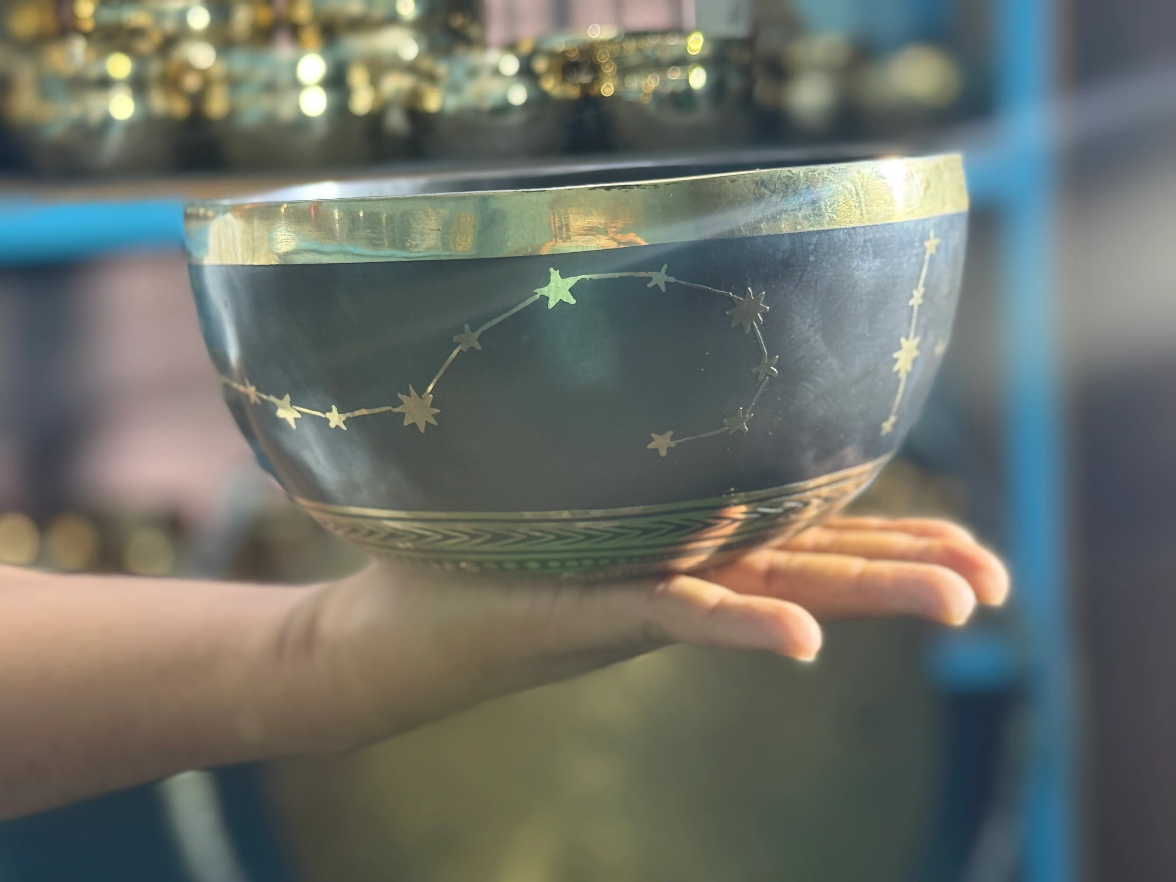 The Scorpio Singing Bowl - 9 inch Large | Handmade In Nepal - Image 31