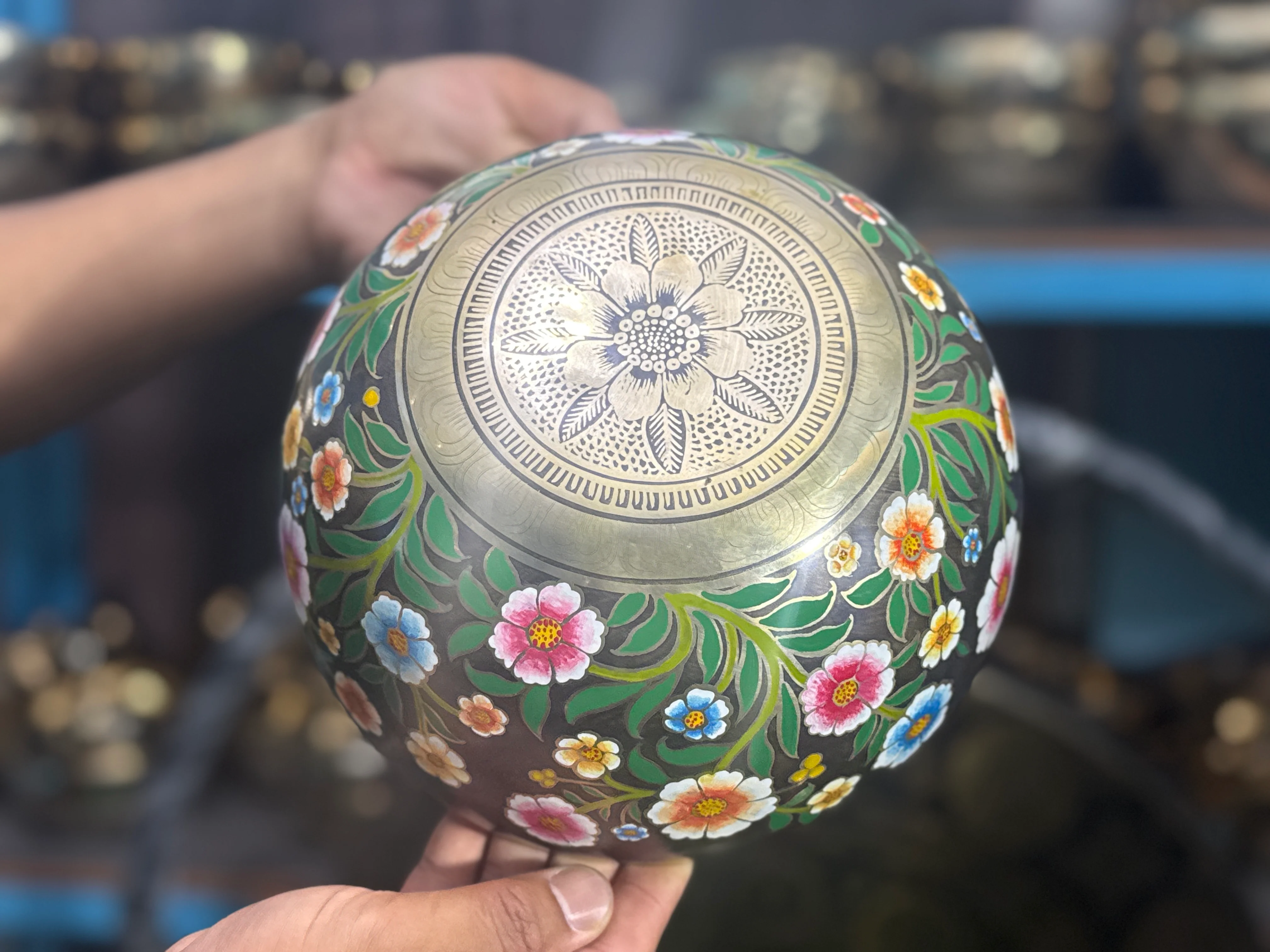 The Meadow Bowl I  9 Inch Hand-Painted Singing Bowl. Limited Edition Run - Image 17
