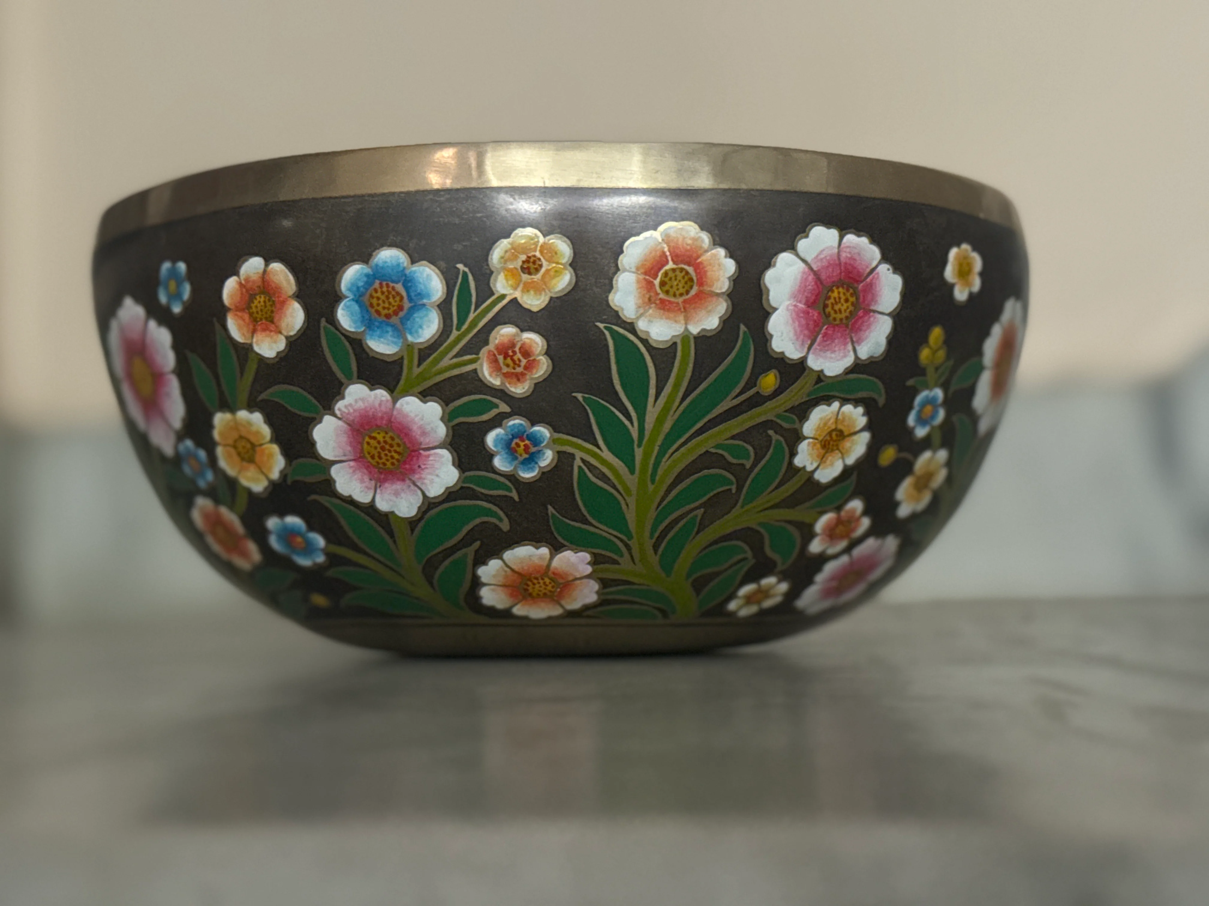 The Meadow Bowl I  9 Inch Hand-Painted Singing Bowl. Limited Edition Run - Image 18