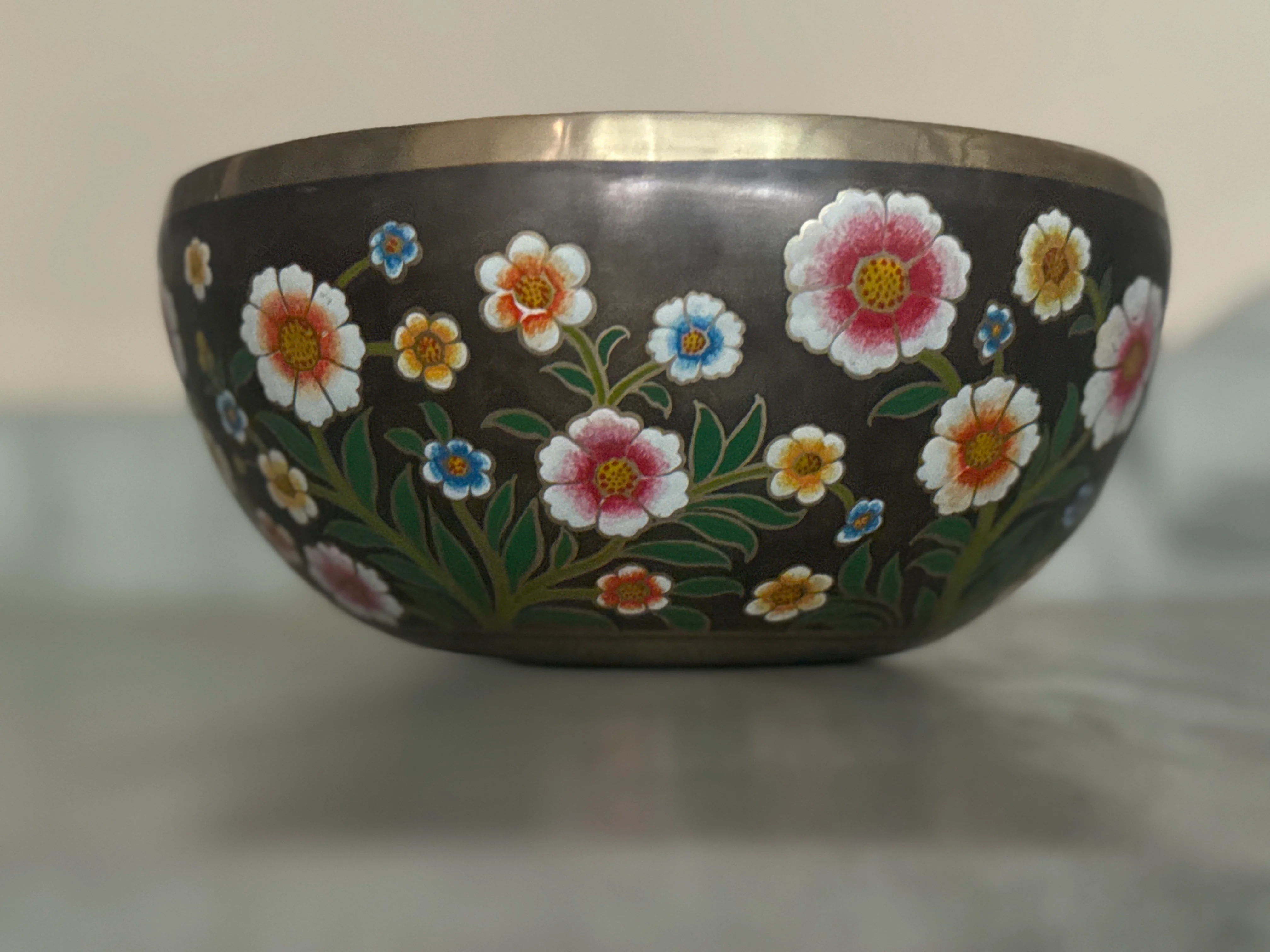 The Meadow Bowl I  9 Inch Hand-Painted Singing Bowl. Limited Edition Run - Image 7