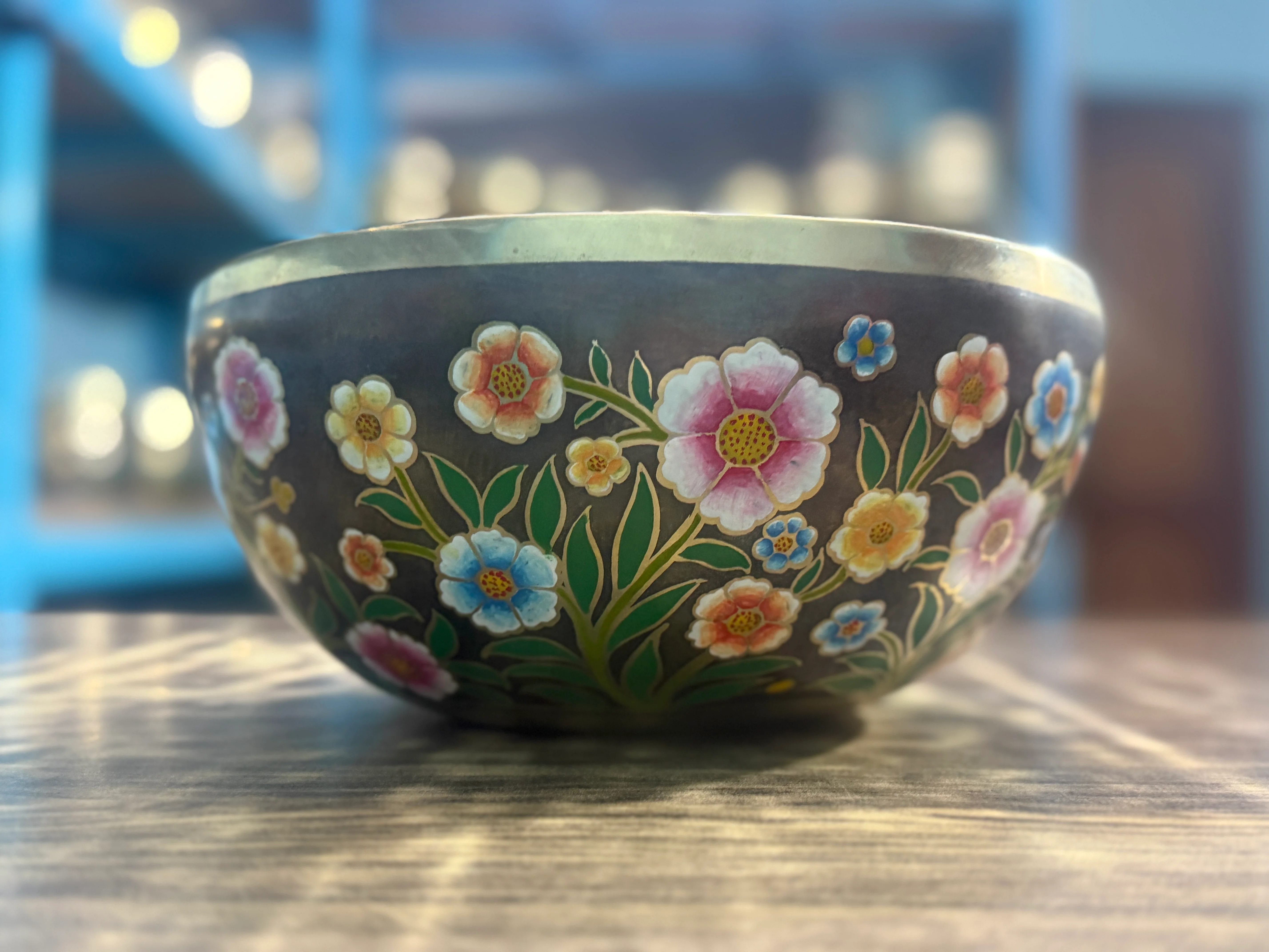 The Meadow Bowl I  9 Inch Hand-Painted Singing Bowl. Limited Edition Run - Image 9