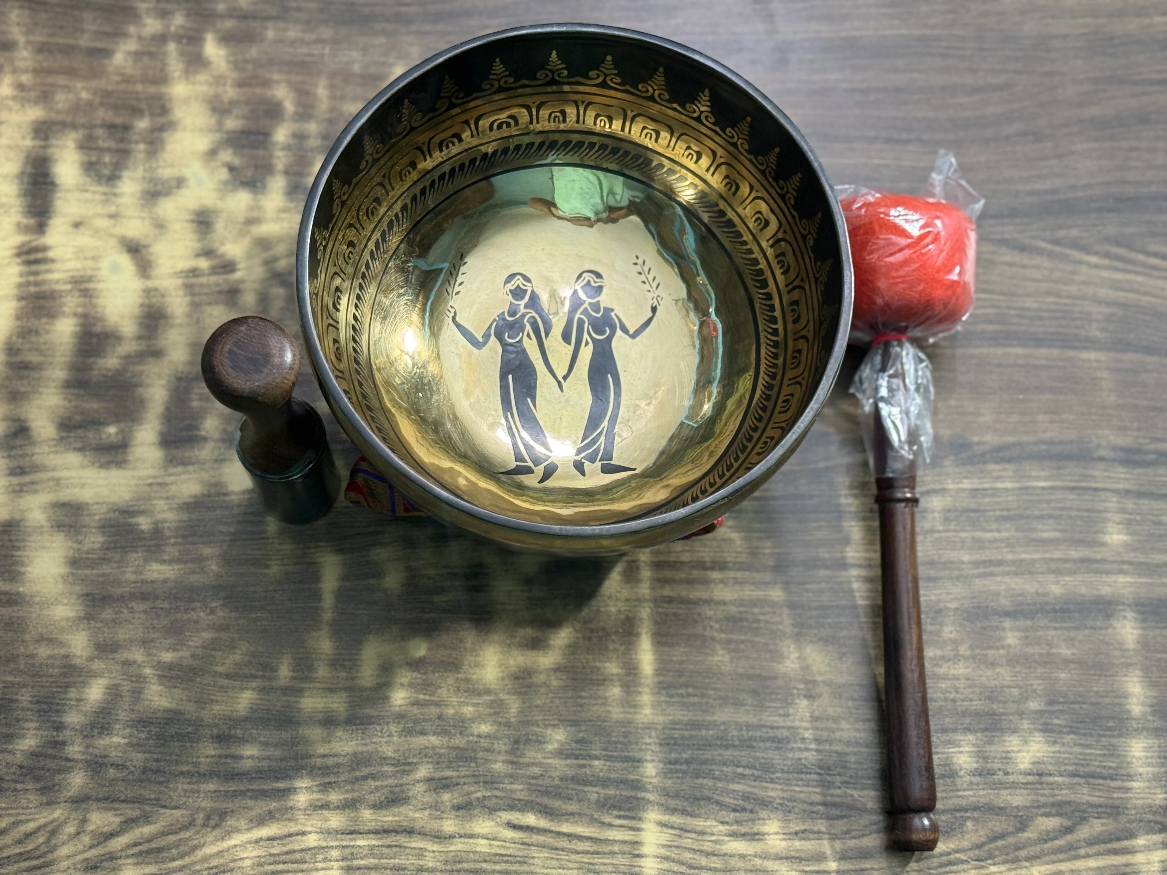 The Gemni Singing Bowl - 9 inch Large | Handmade In Nepal - Image 16