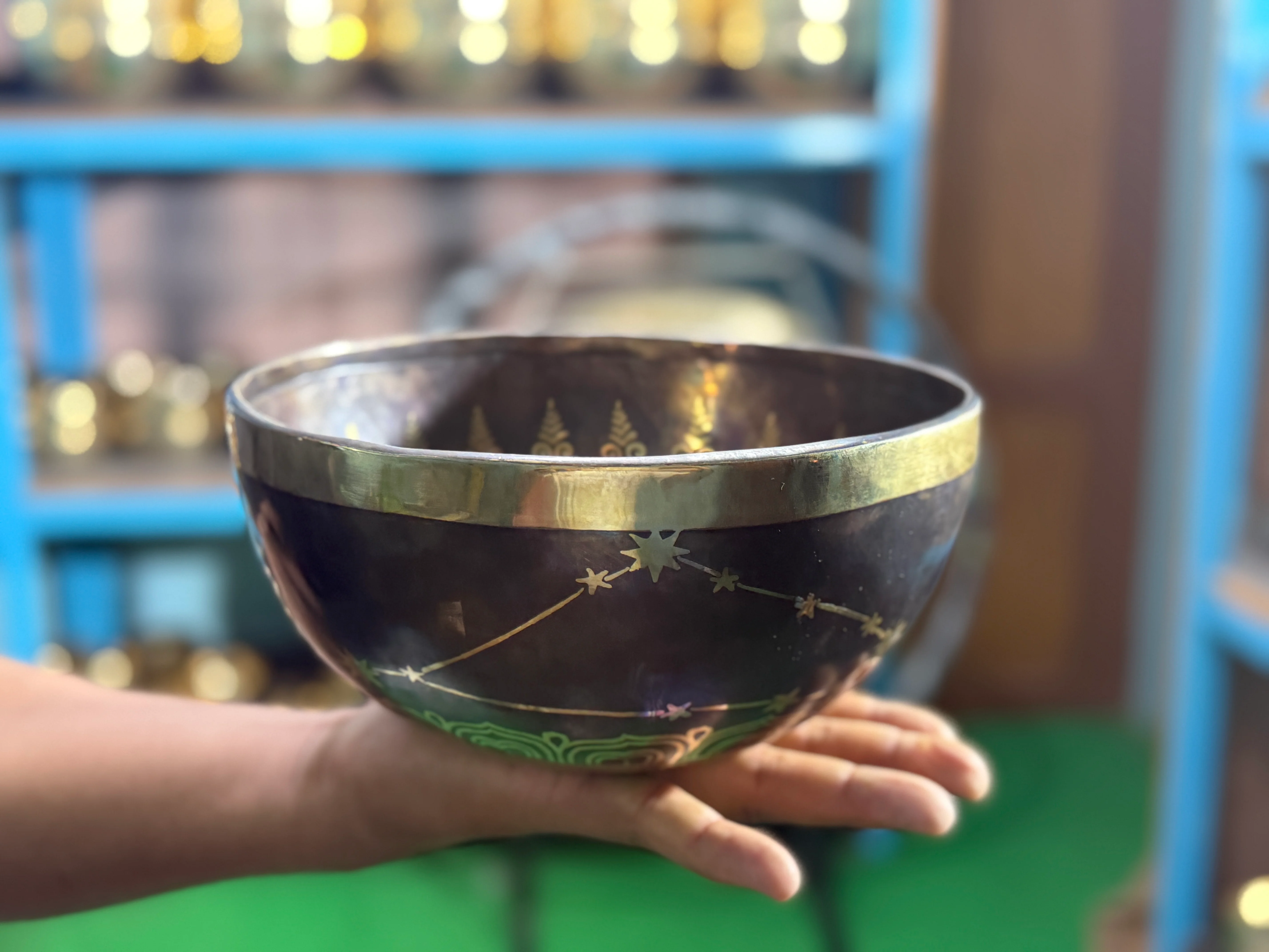 The Capricorn Singing Bowl - 9 inch Large | Handmade In Nepal - Image 5