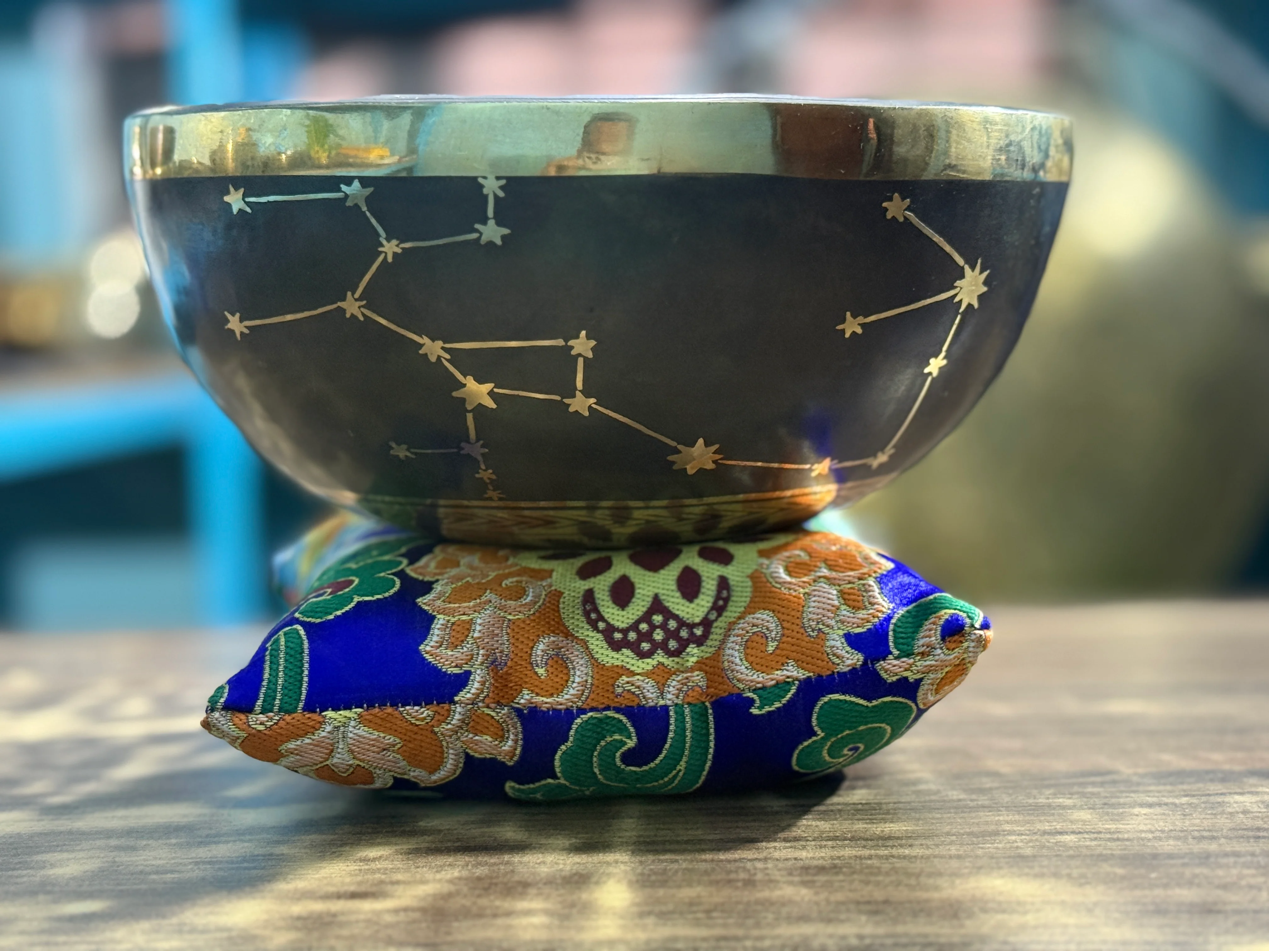 The Sagittarius Singing Bowl - 9 inch Large | Handmade In Nepal - Image 16
